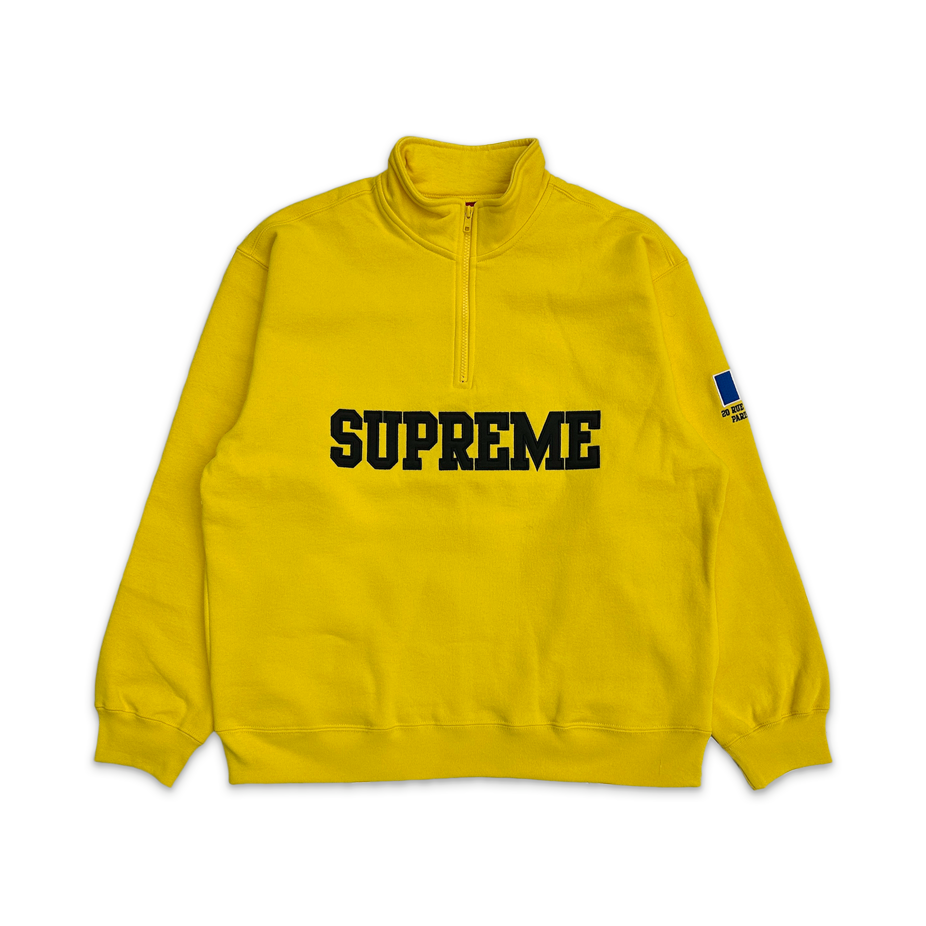 Supreme, Shop Flag Half Zip Pullover SS26 "Yellow/Paris"