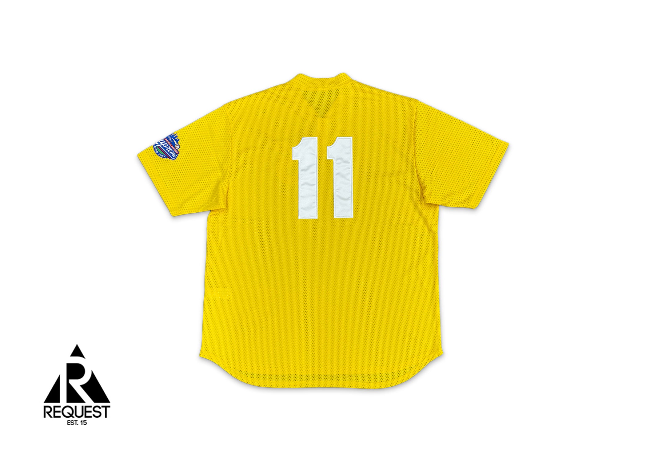 Mesh Henley Baseball Jersey "Yellow"