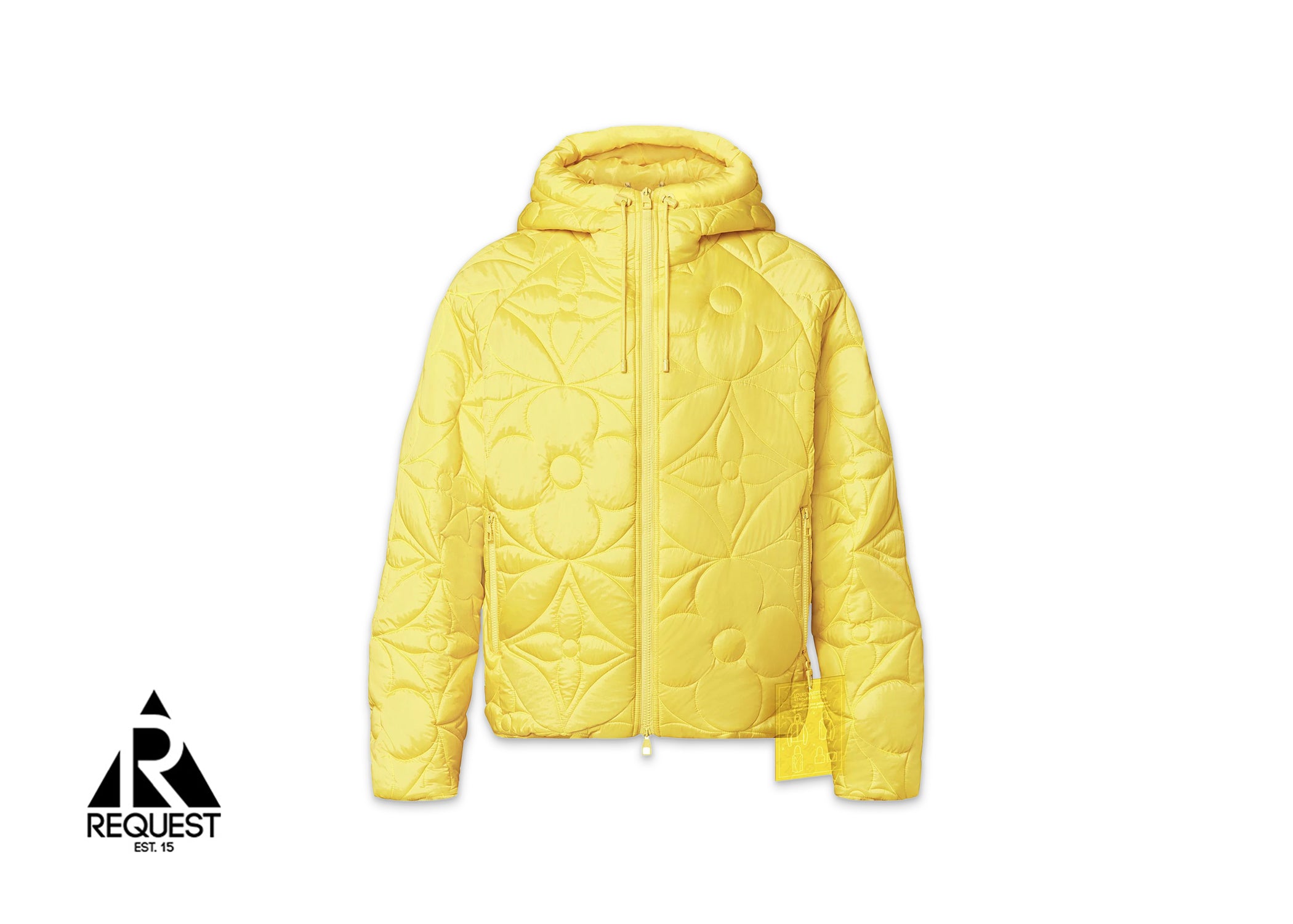Louis Vuitton LVSE Flower Quilted Hoodie Jacket "Yellow"