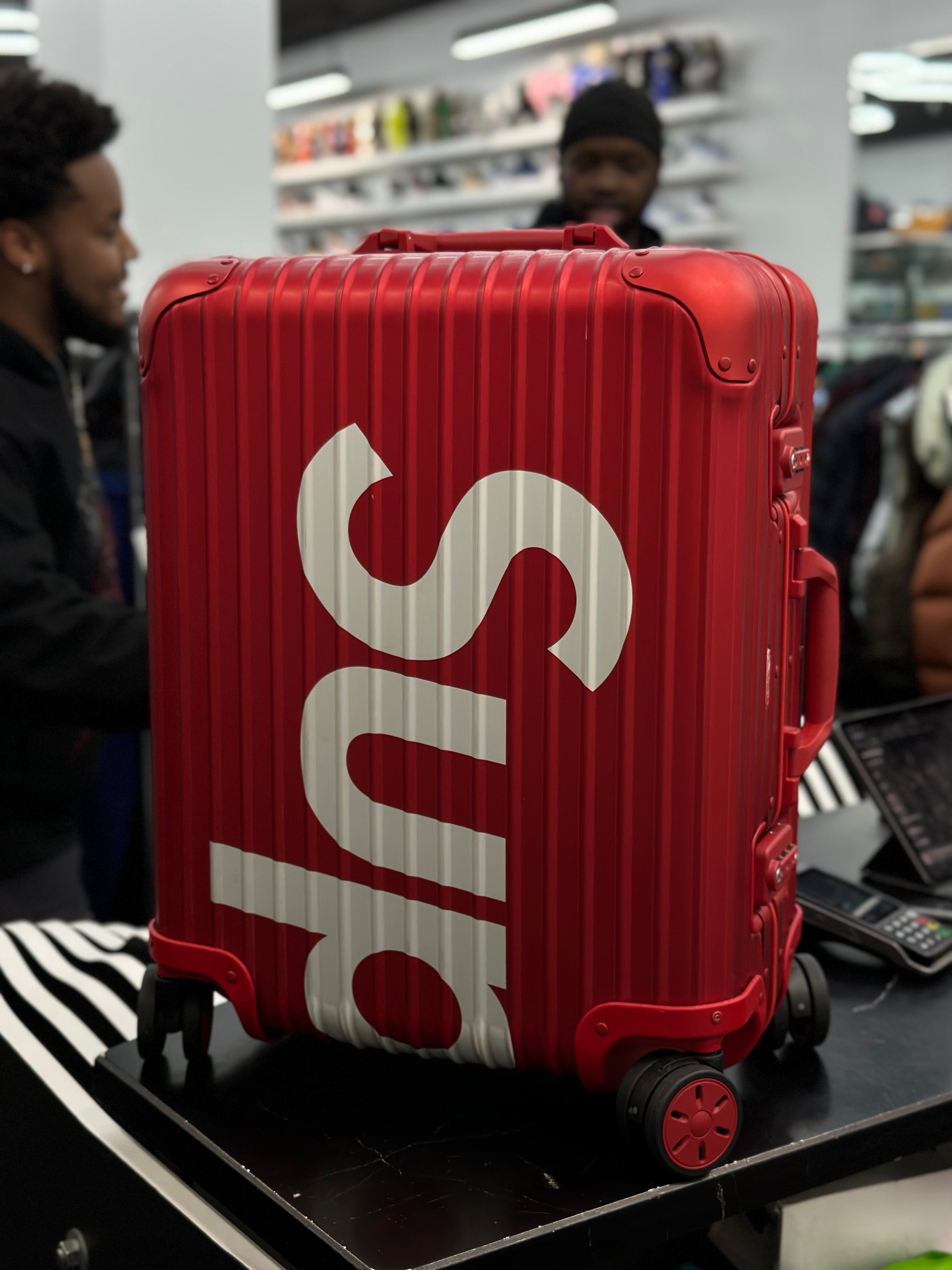 Supreme Rimowa 45L Carry On Suitcase "Red"