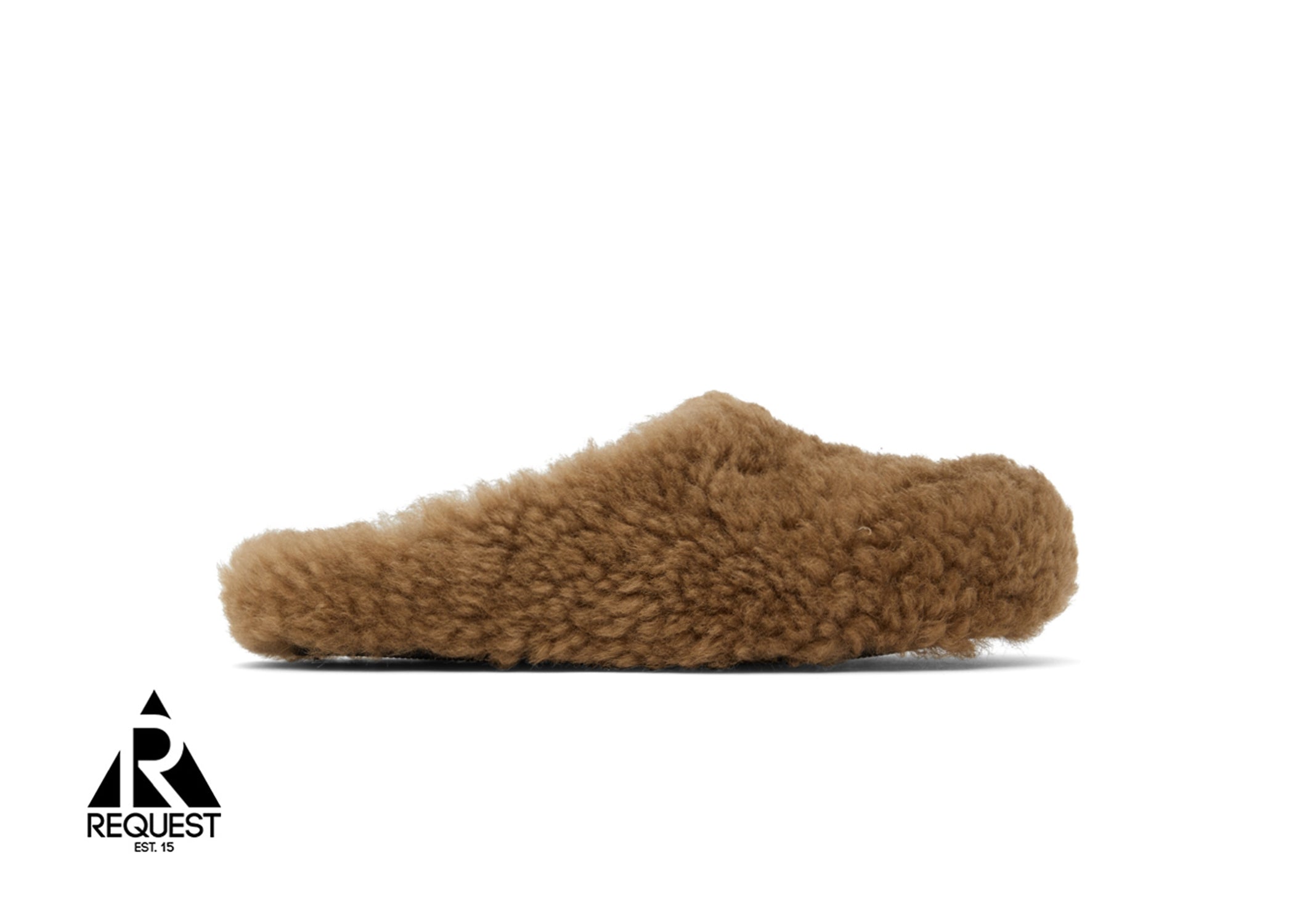 Marni Shearling Fussbett Sabot Slippers "Brown"