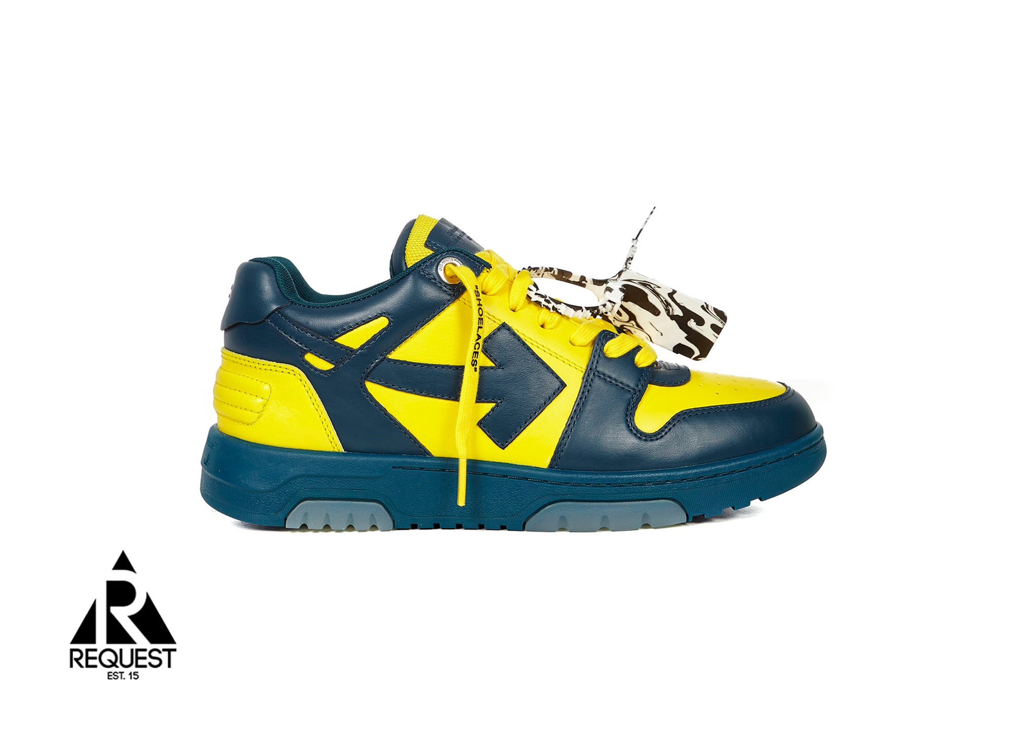 Off White OOO Low Out Of Office “Navy Yellow”