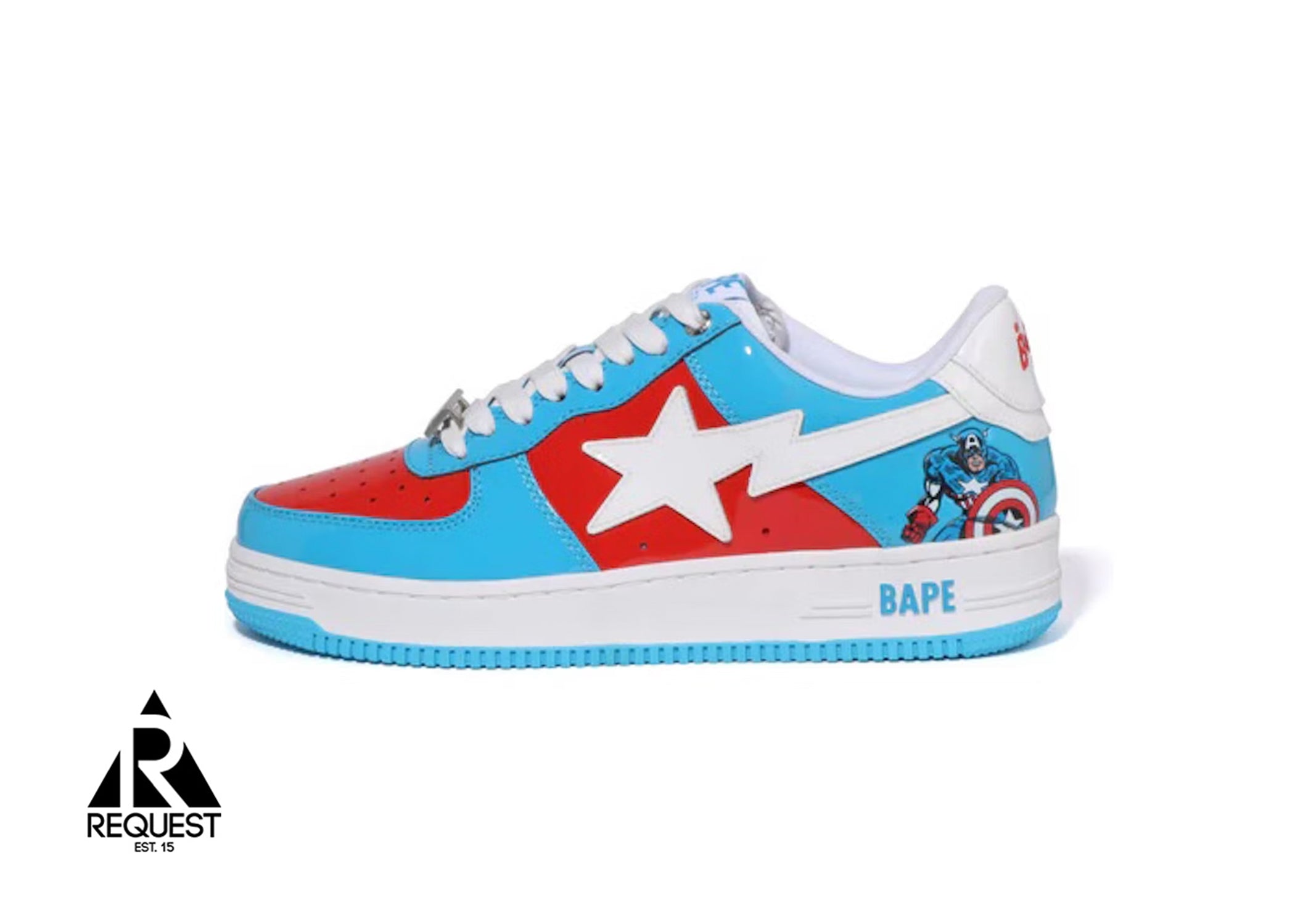 A Bathing Ape Bapesta "Captain America"