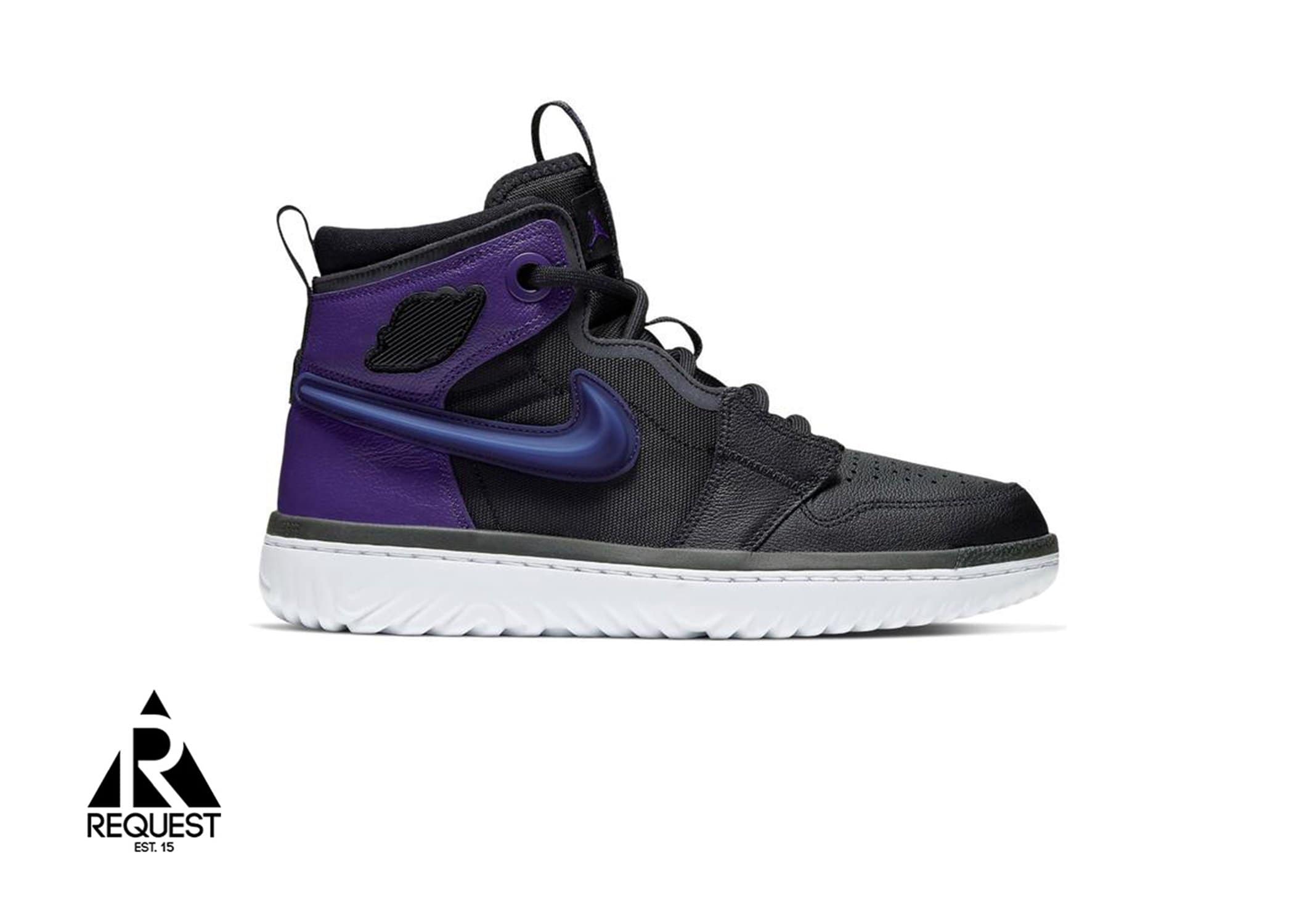 Air Jordan 1 Retro React “Black Court Purple“