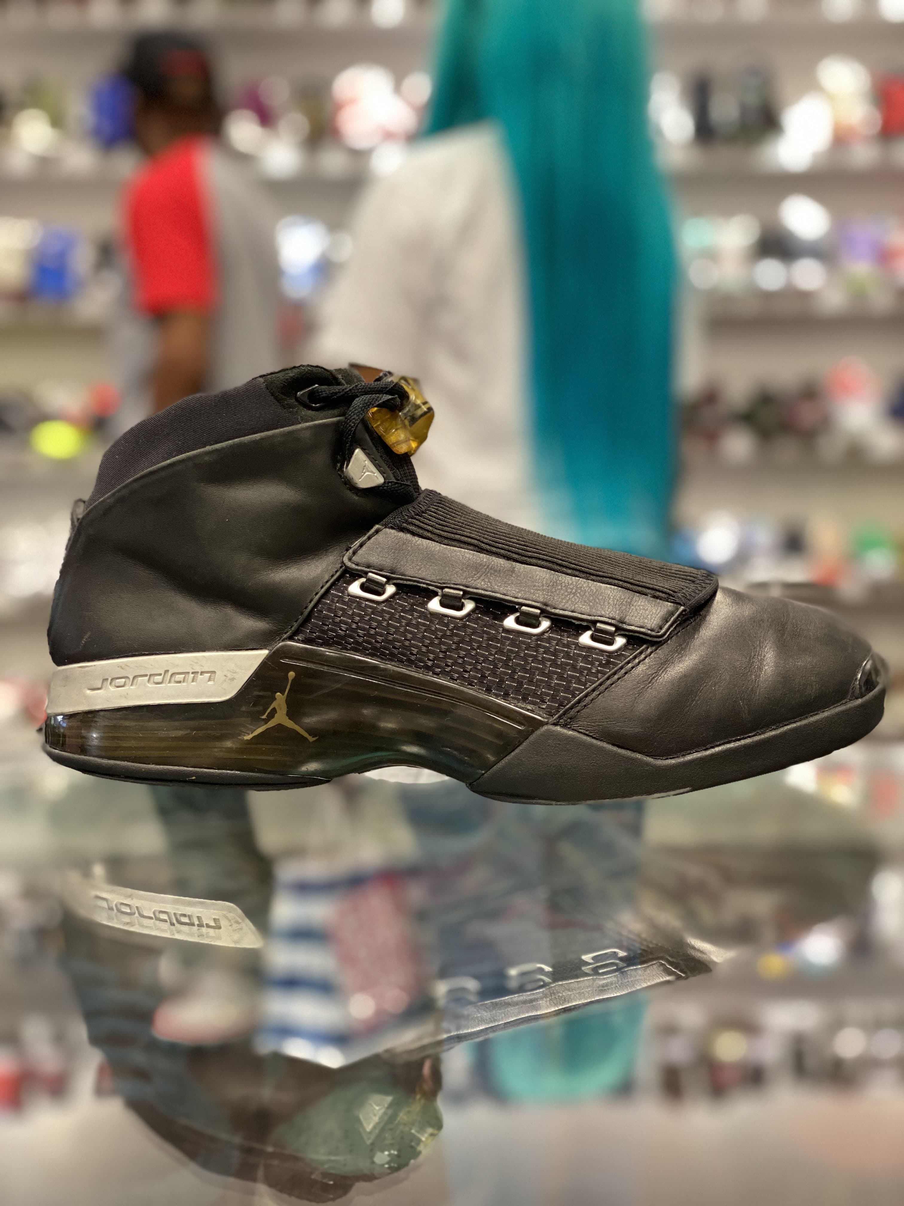 Jordan 17 black metallic cheap silver