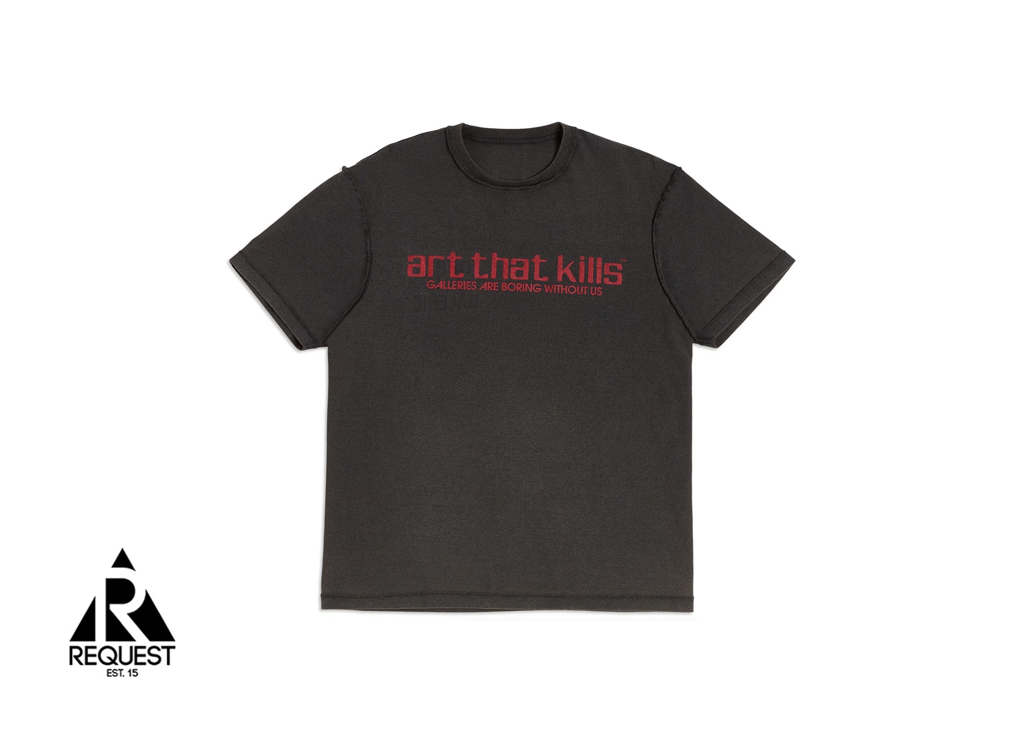 Gallery Dept. ATK French Logo Tee "Faded Black"