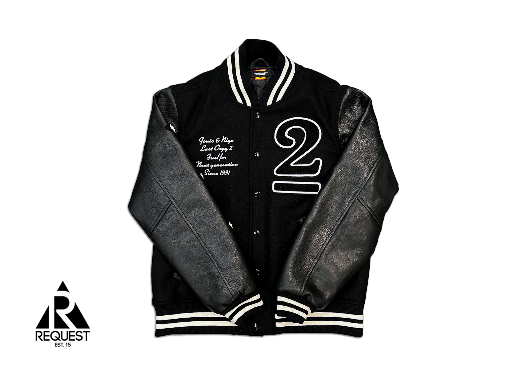 Human Made x Undercover x Verdy Last Orgy 2 Varsity Jacket "Black"