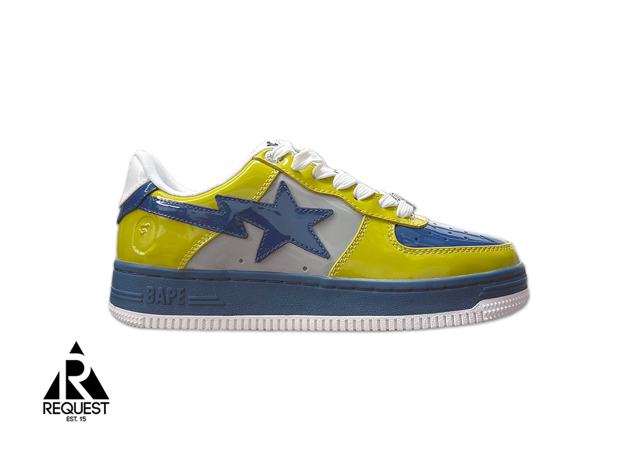 A Bathing Ape Bapesta "Nostalgic Blue Yellow"