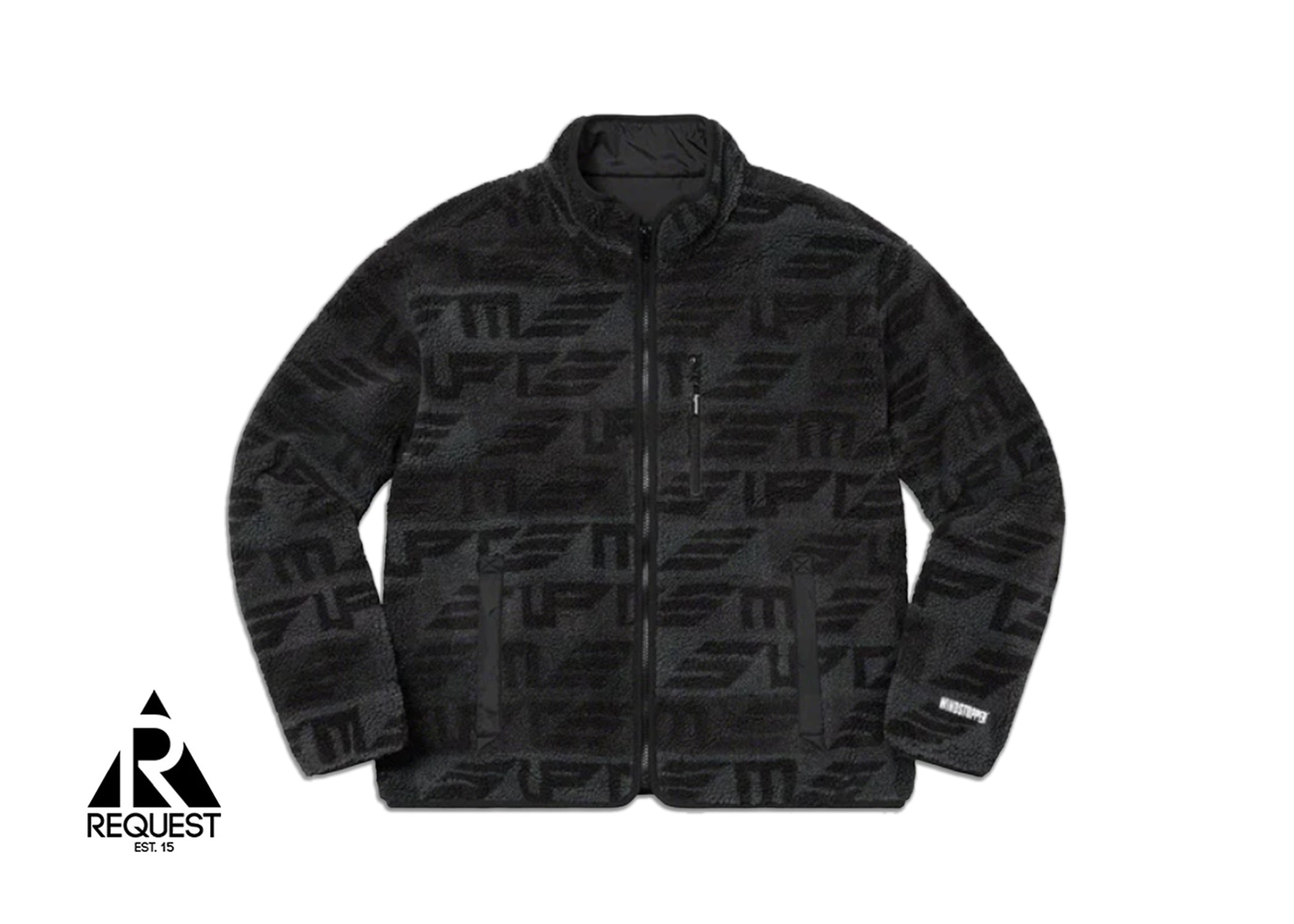 Supreme Geo Reversible Gore-Tex WINDSTOPPER Fleece Jacket "Black"