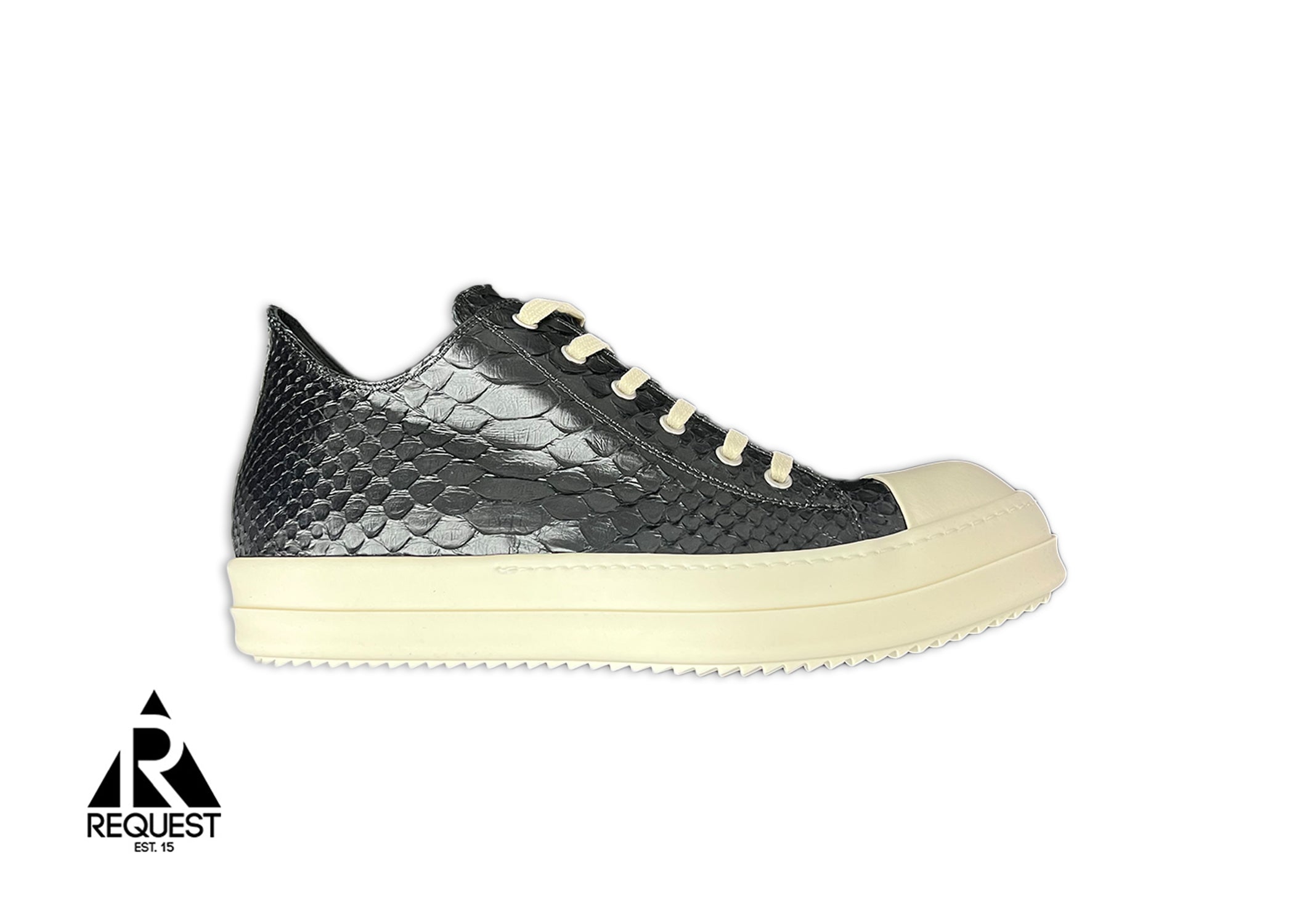 Rick Owens Ramones Low " Black Snakeskin"