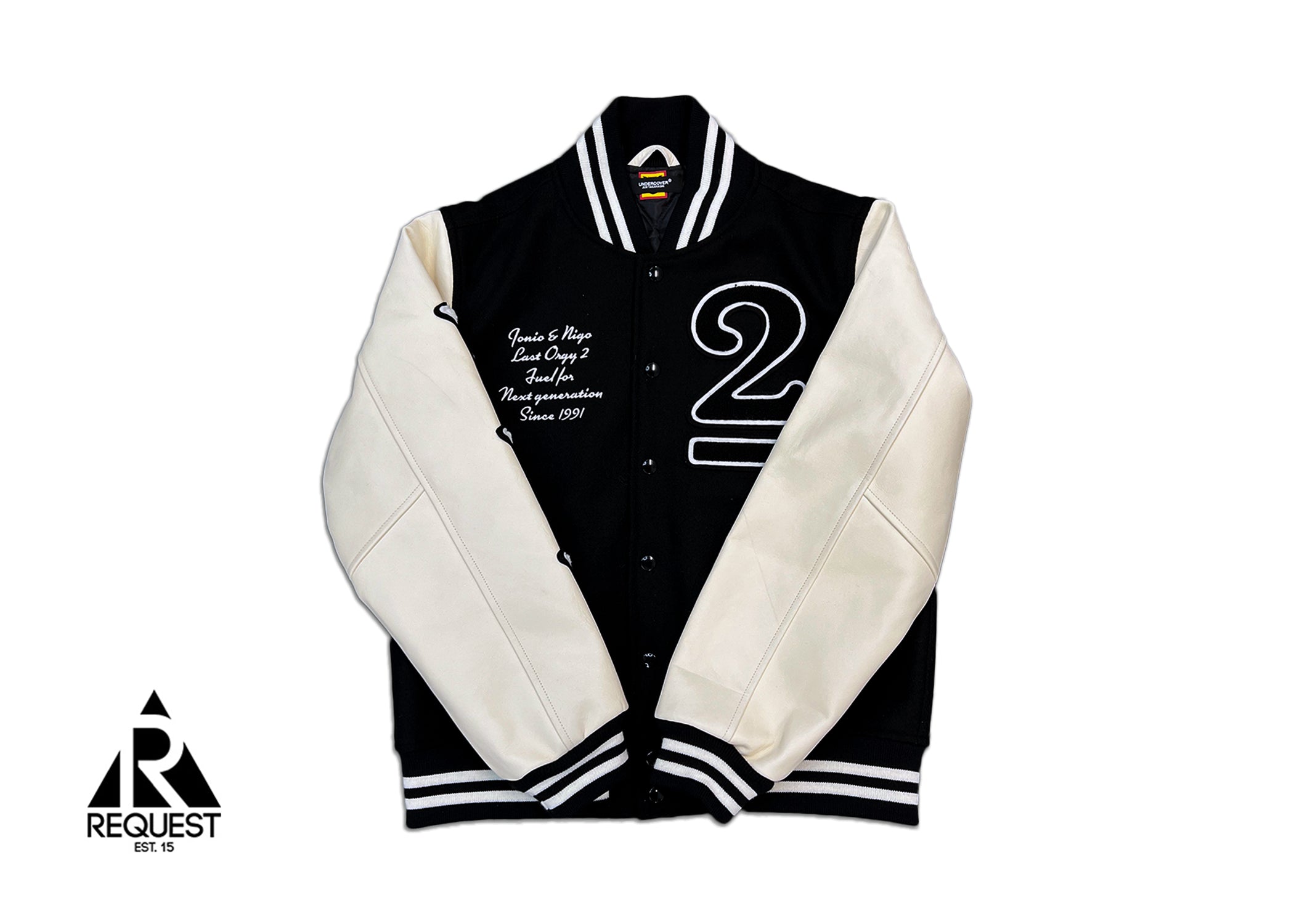 Human Made x Undercover x Verdy Last Orgy 2 Varsity Jacket "Cream"