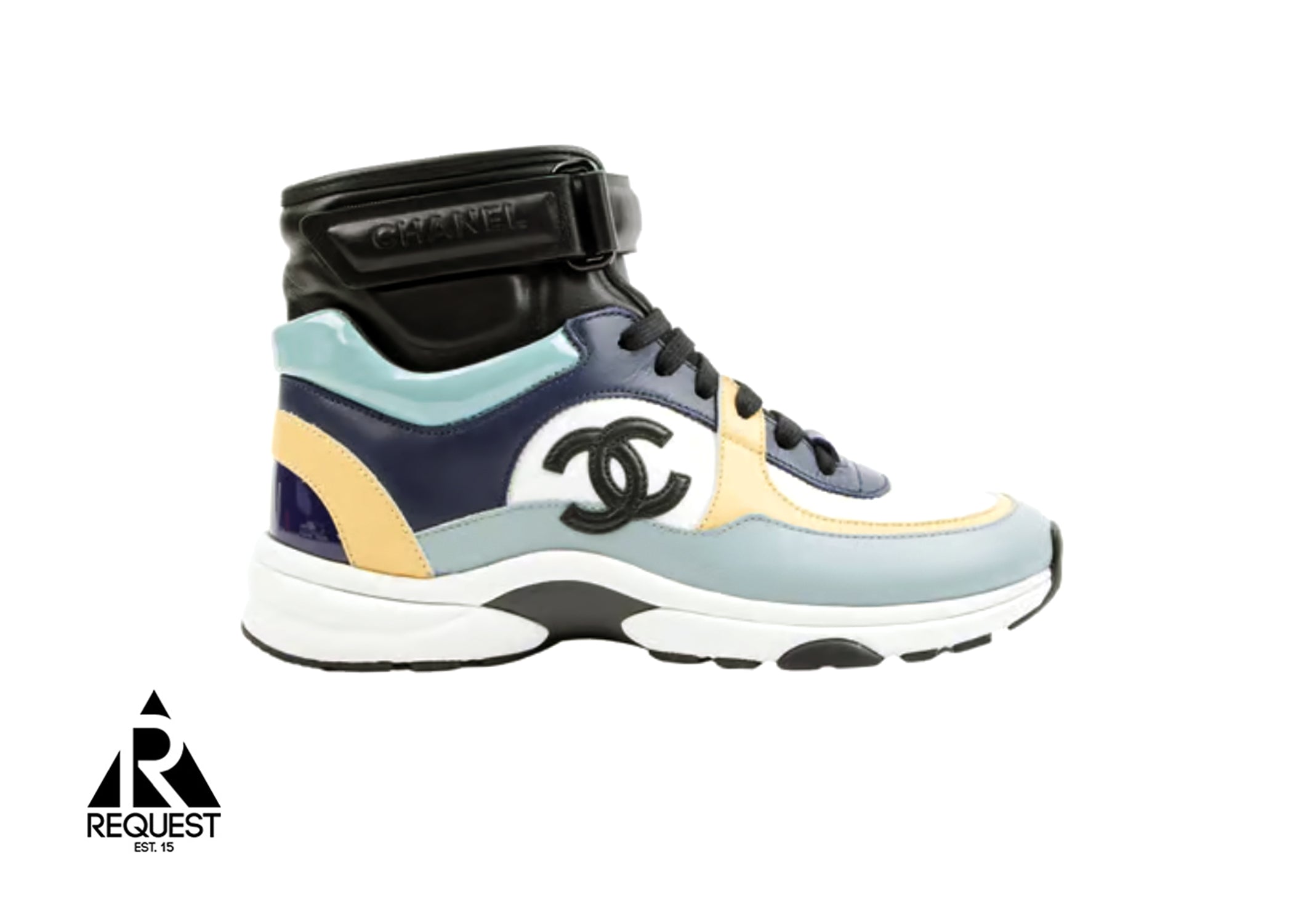Chanel Trainer Ankle Strap "Navy Leather"