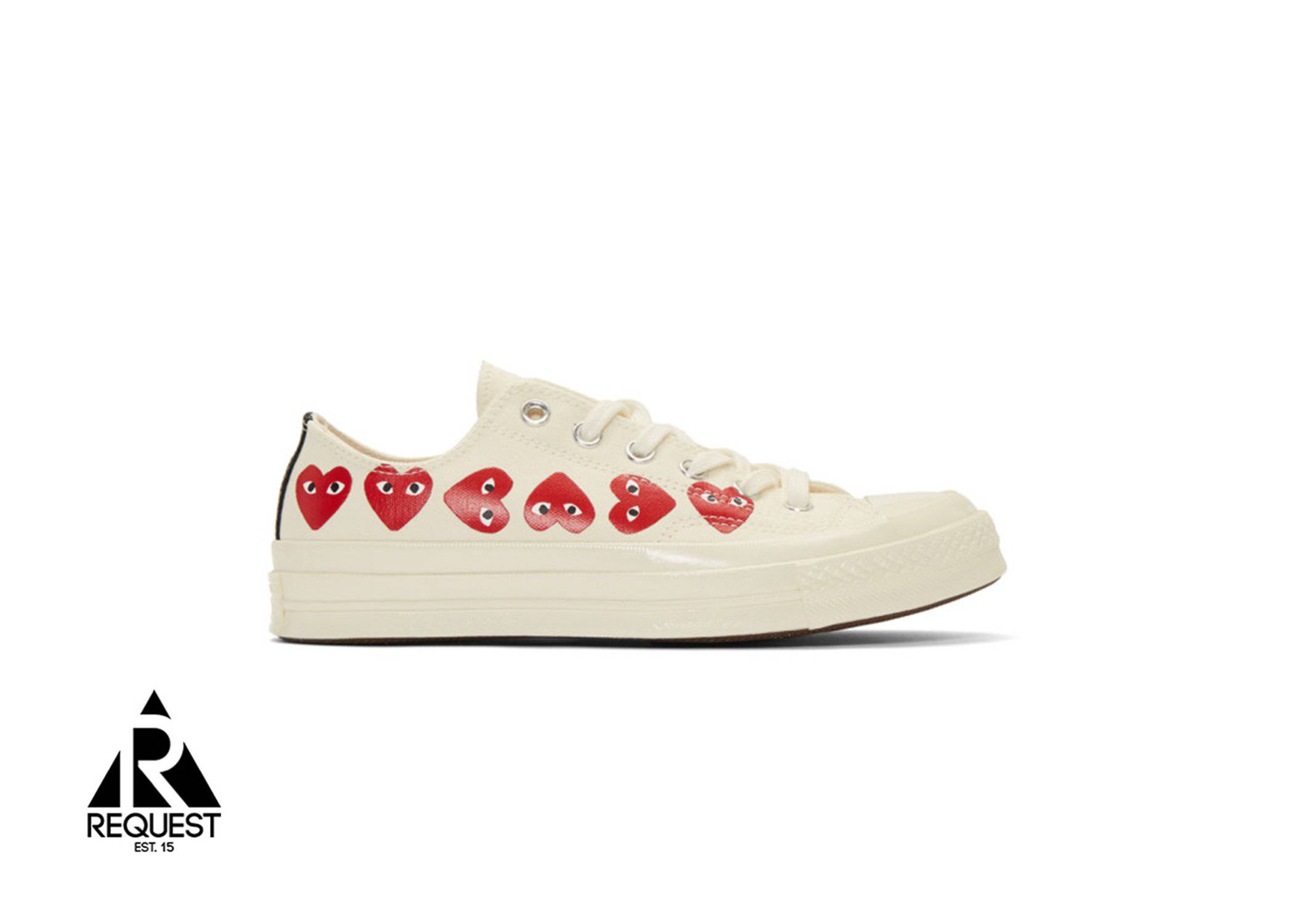 Converse Chuck Taylor CDG Low “White Multi Heart”
