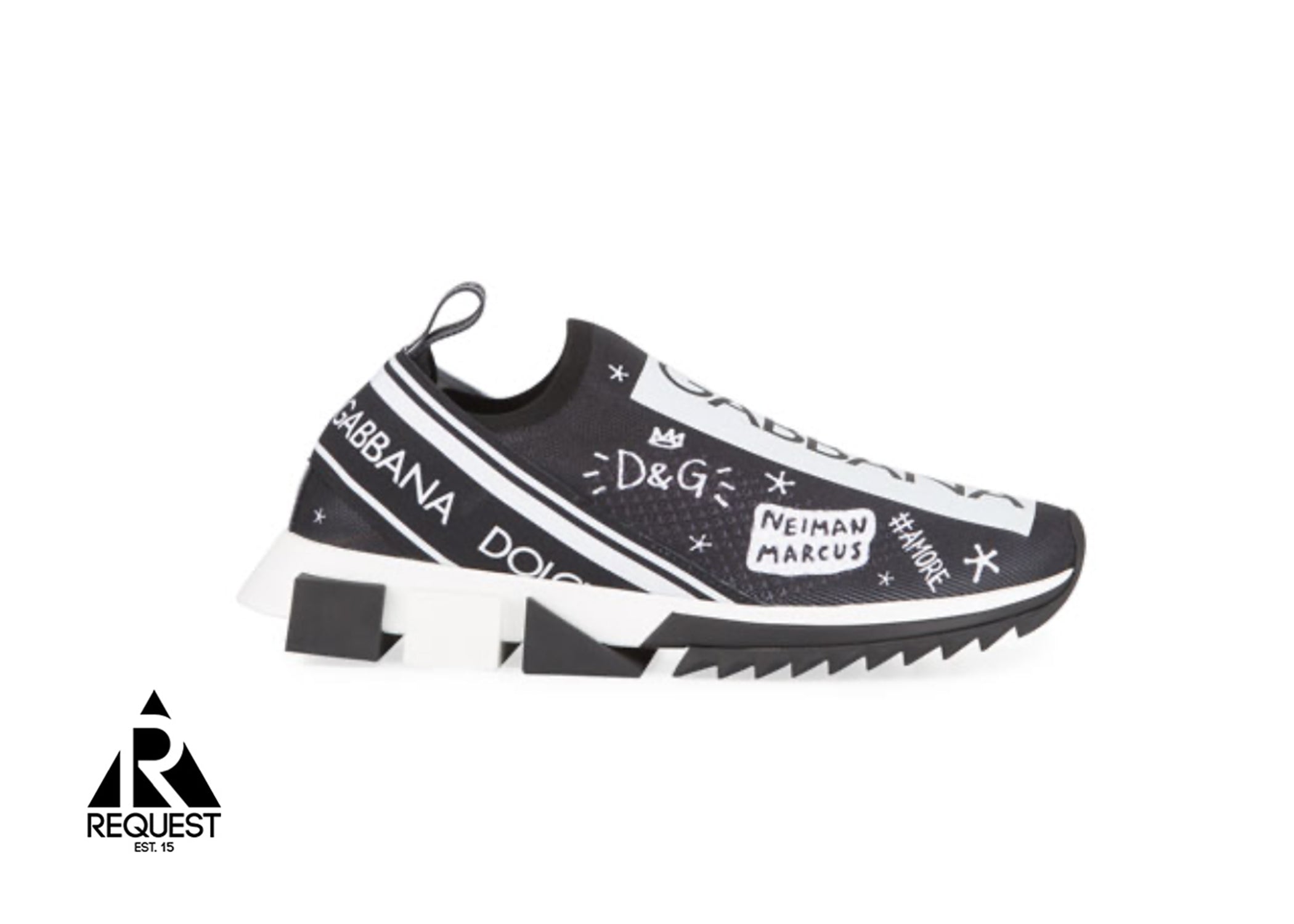 Dolce & Gabbana Runner Low “Black White Graffiti”