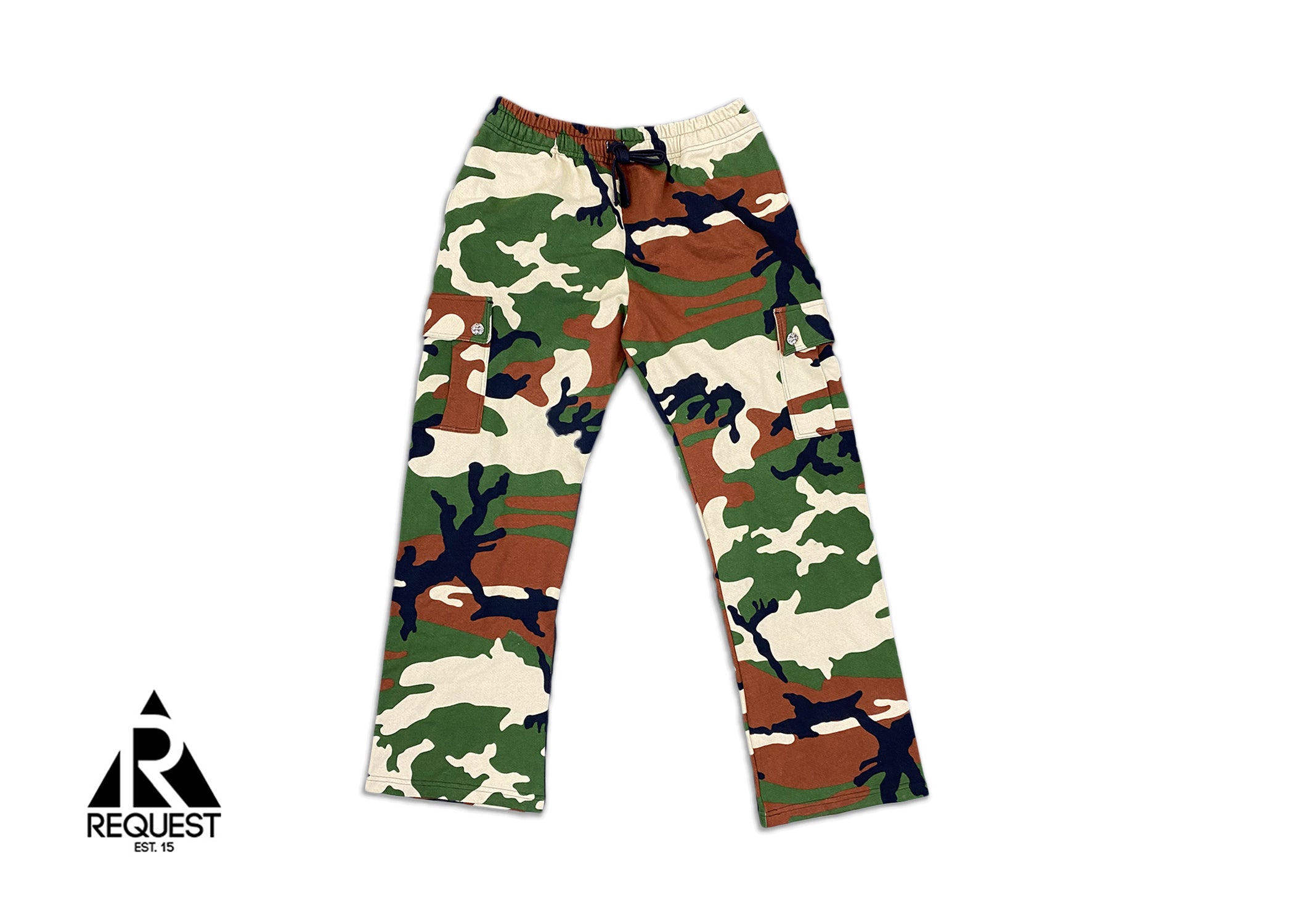 Chrome Hearts Matty Boy Caution Cargo Sweatpants "Camo"