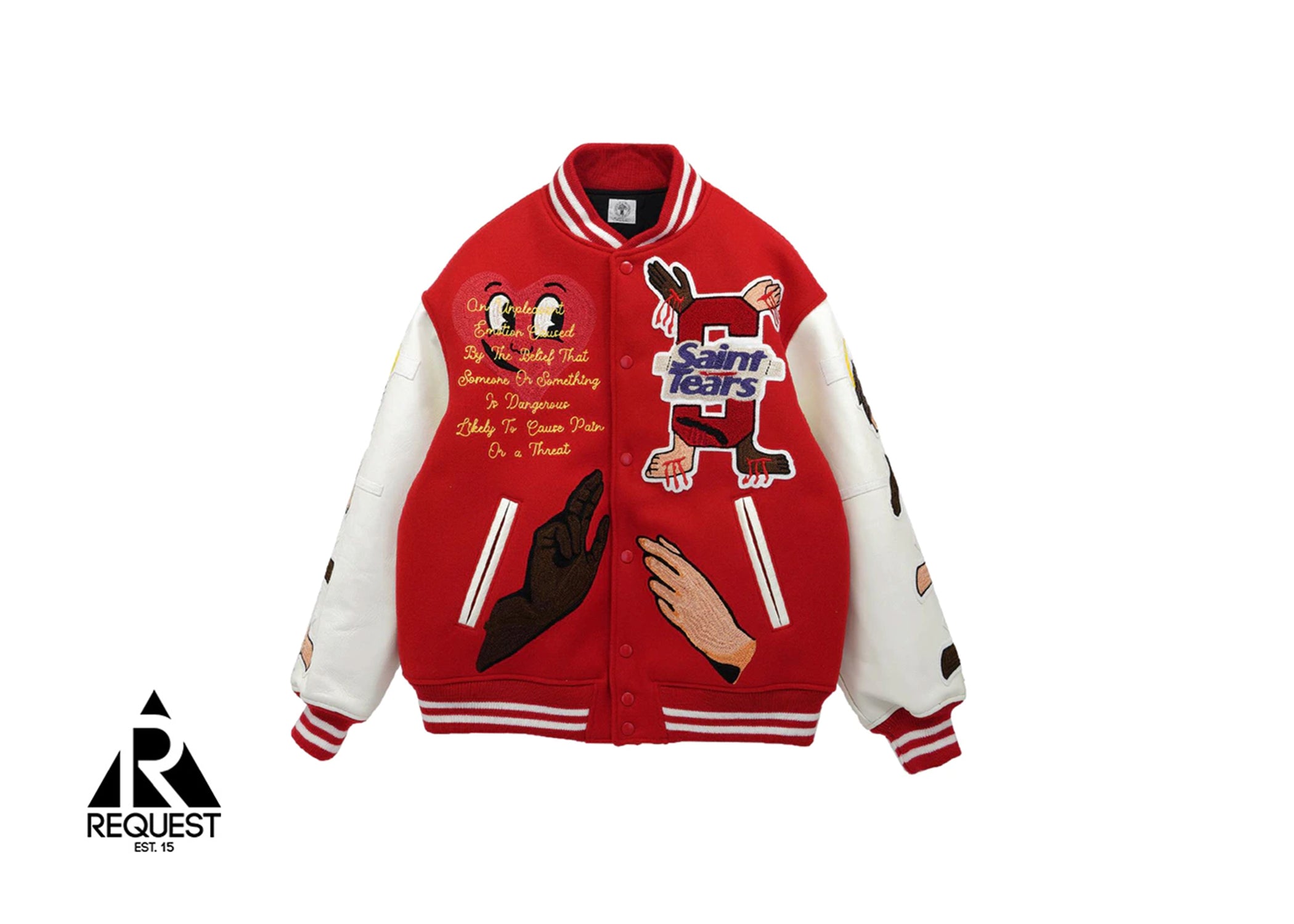 SAINT Mxxxxxx x Denim Tears Stadium Jacket "Red"