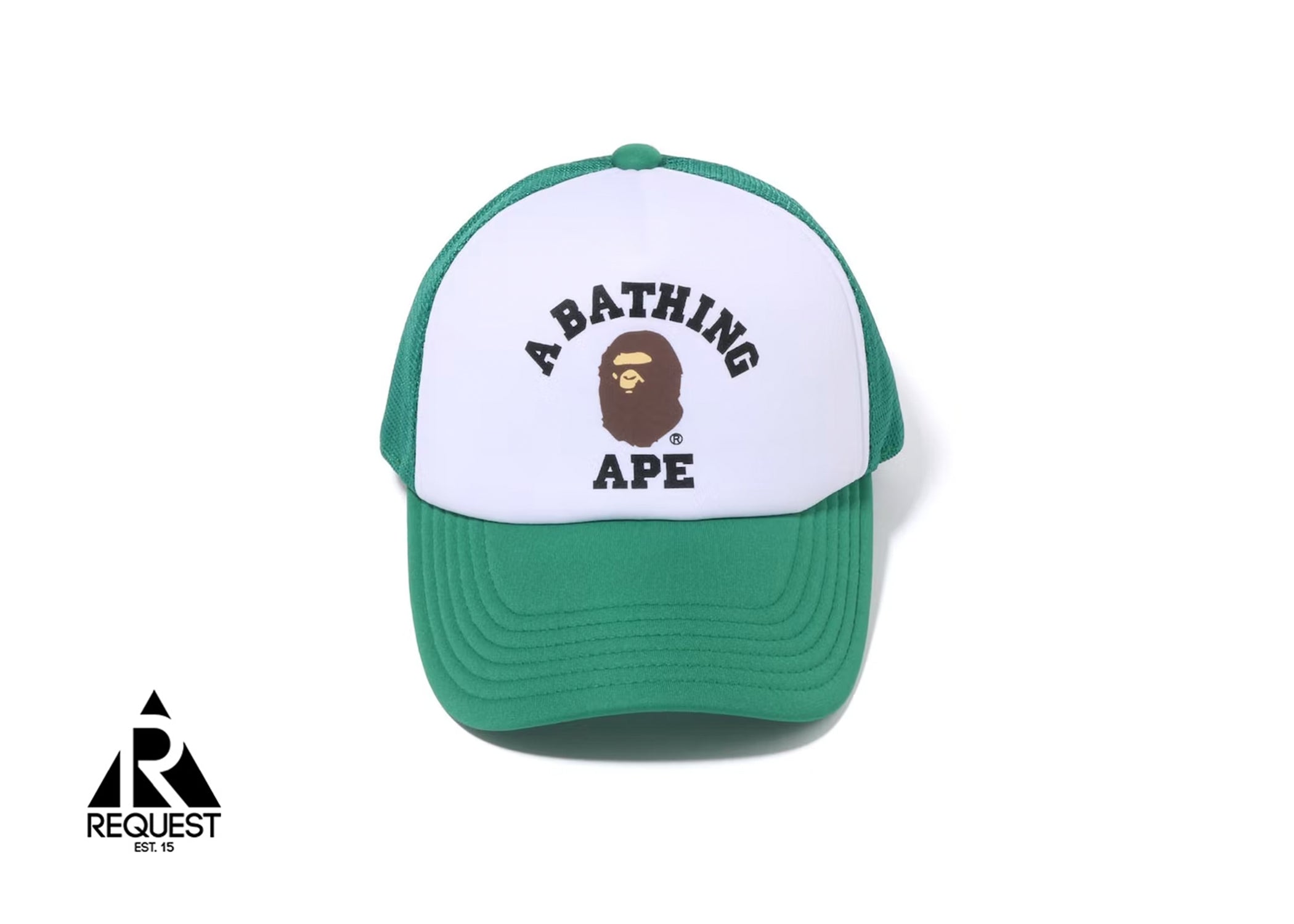 A Bathing Ape Bape Trucker Hat "Green"