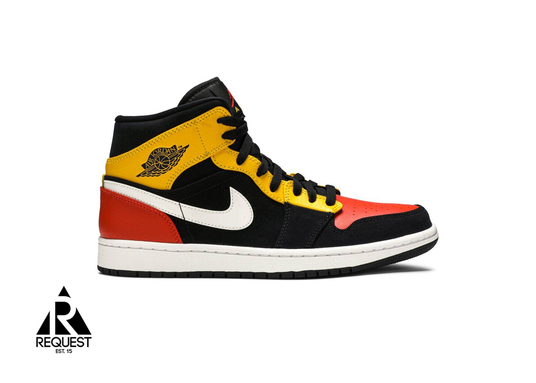 Air Jordan 1 Retro Mid “Black Amarillo Orange”