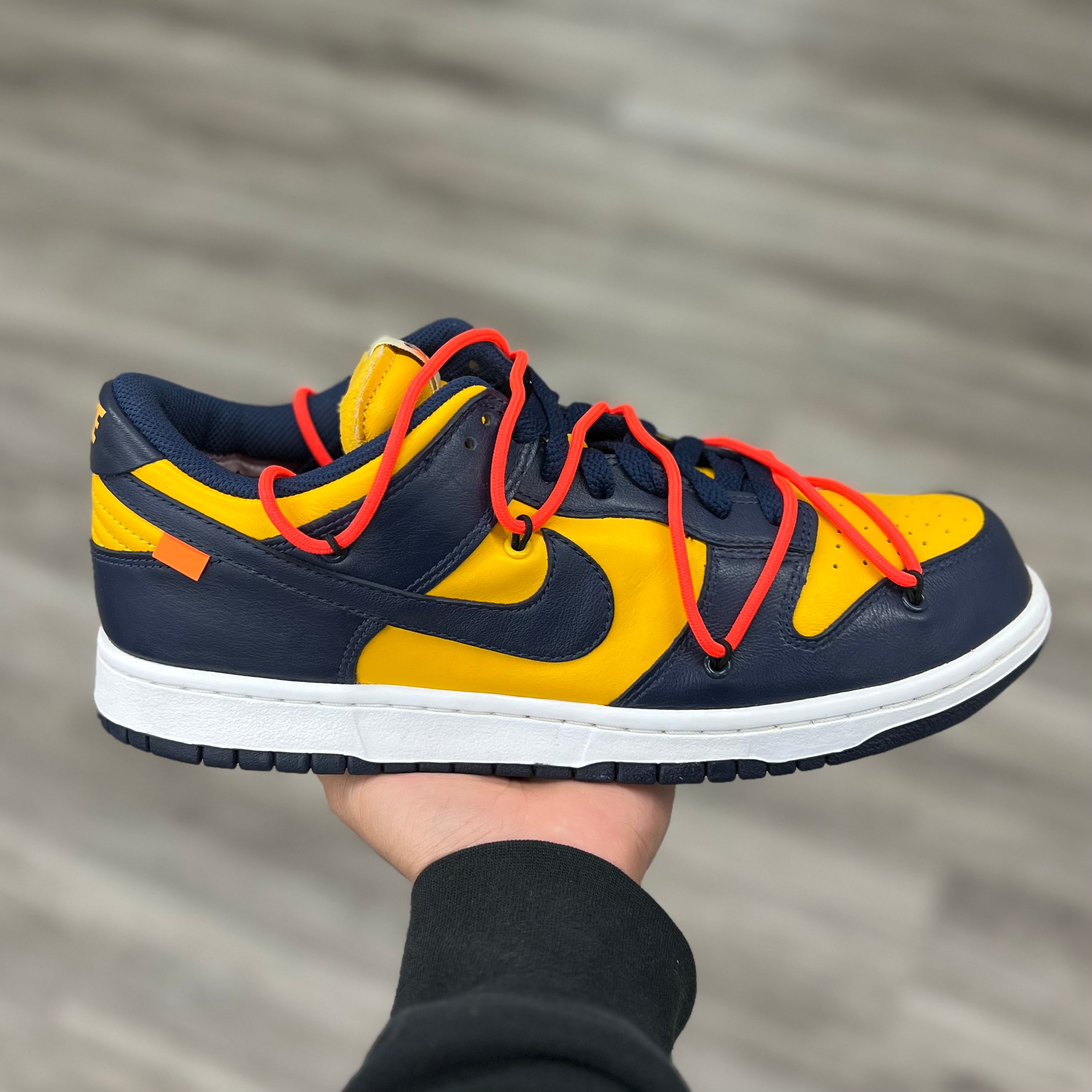 Nike Dunk Low “Off-White University Gold Midnight Navy”