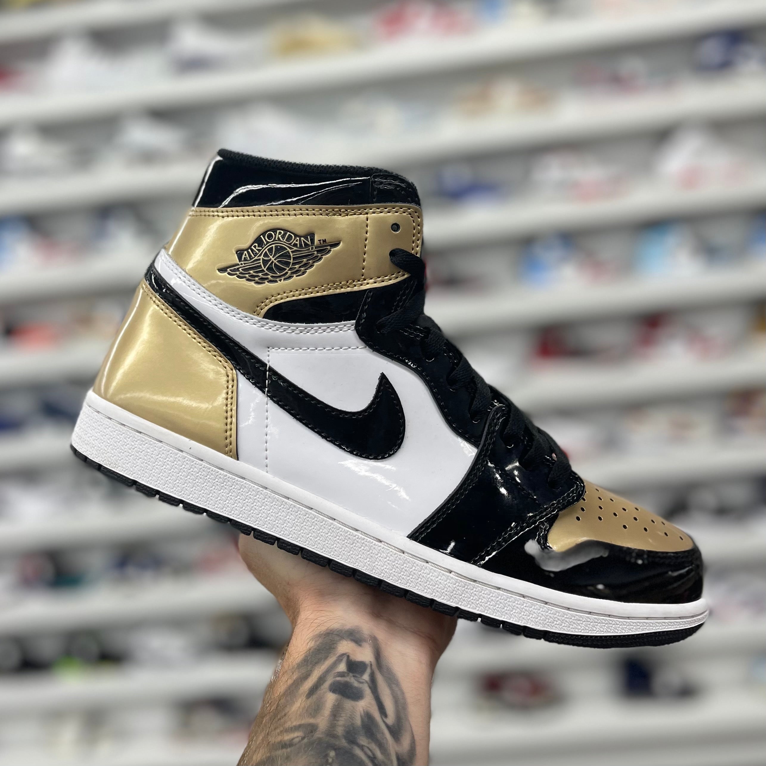 Gold toe ones jordan Clearance