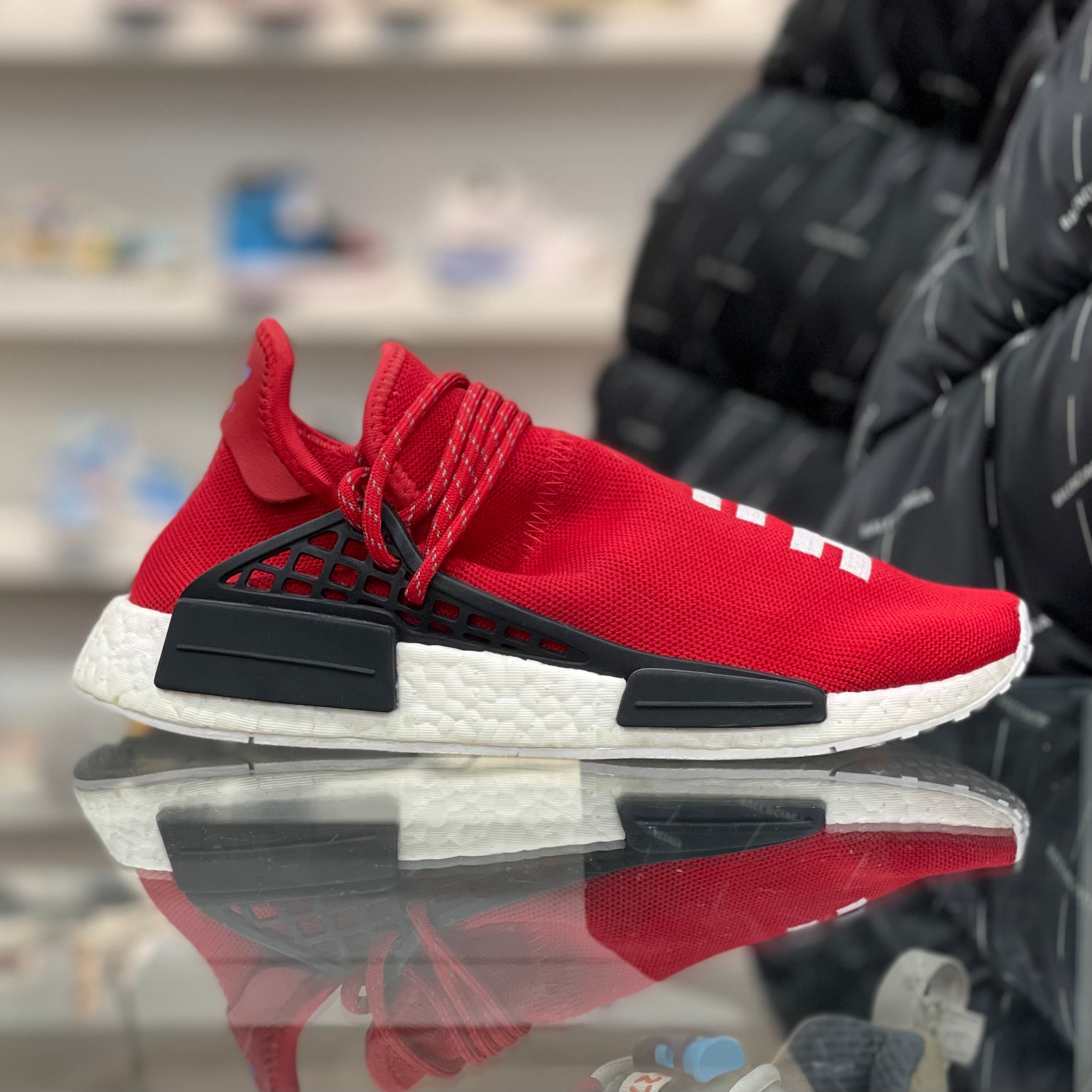 NMD Hu Pharrell Human Race Scarlet - 13- Preowned / Replacement Box NMD Hu Pharrell Human Race Scarlet - 13- Preowned / Replacement Box