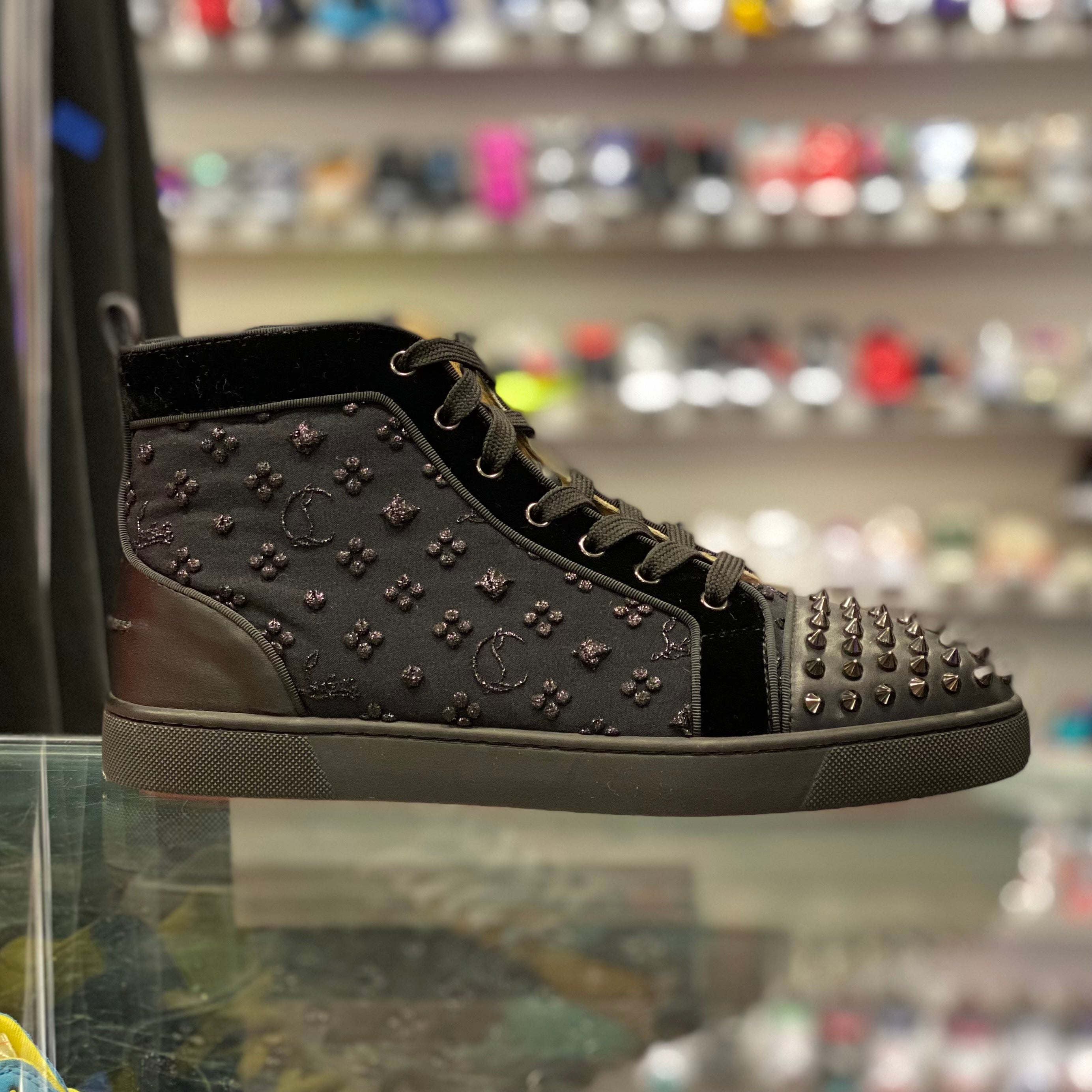 Christian Louboutin: Black Louis Orlato Sneakers