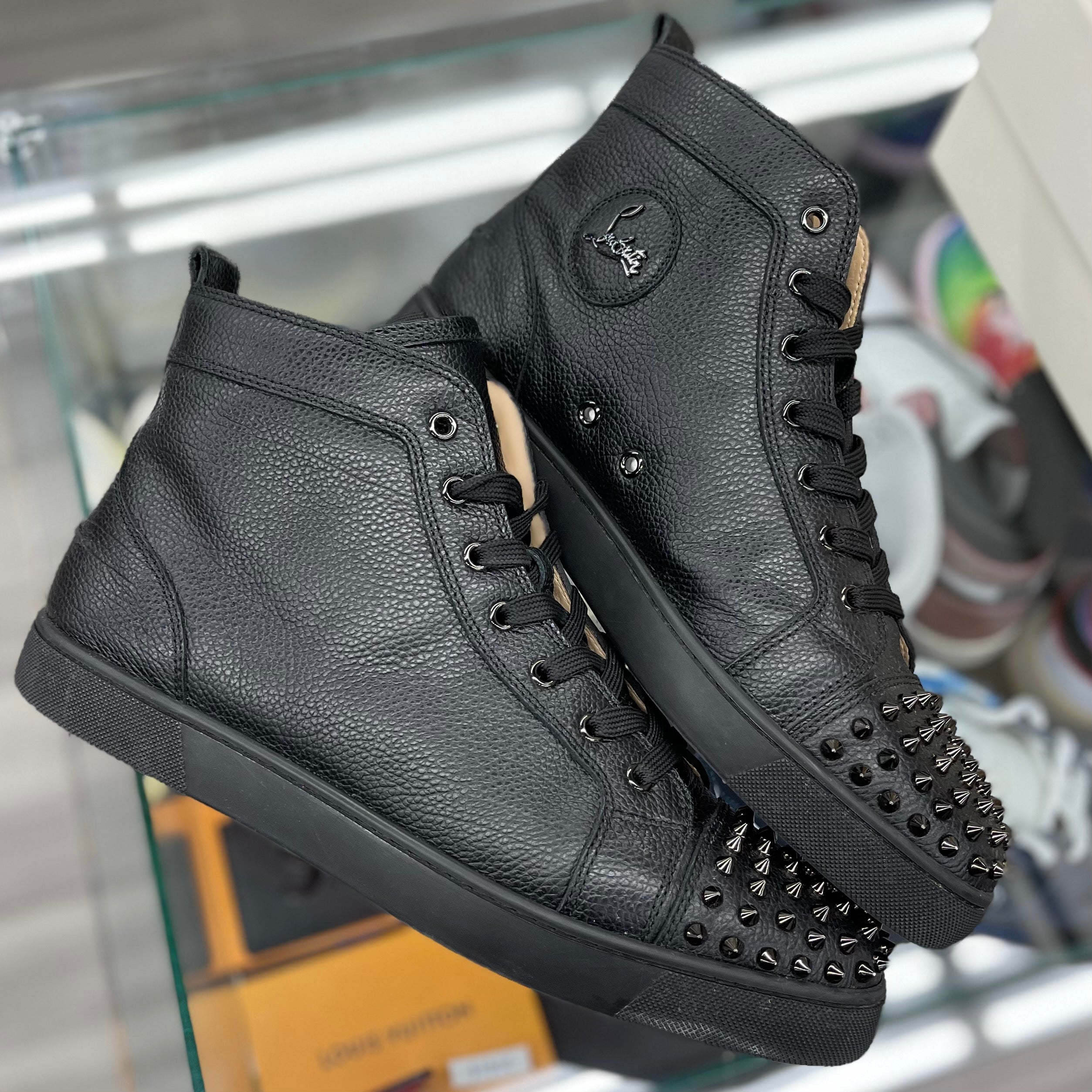 Christian Louboutin “Triple Black Leather”