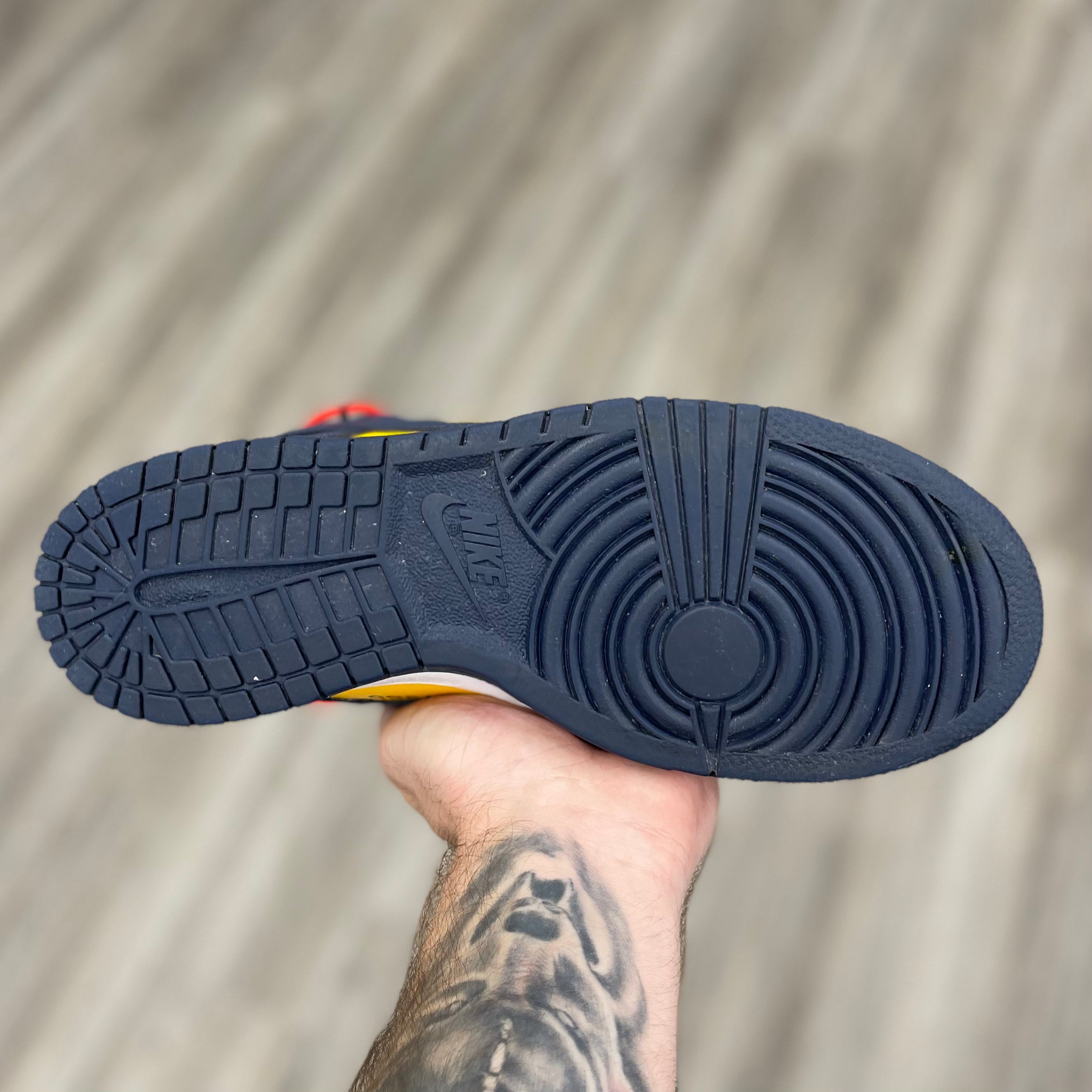Nike Dunk Low “Off-White University Gold Midnight Navy”