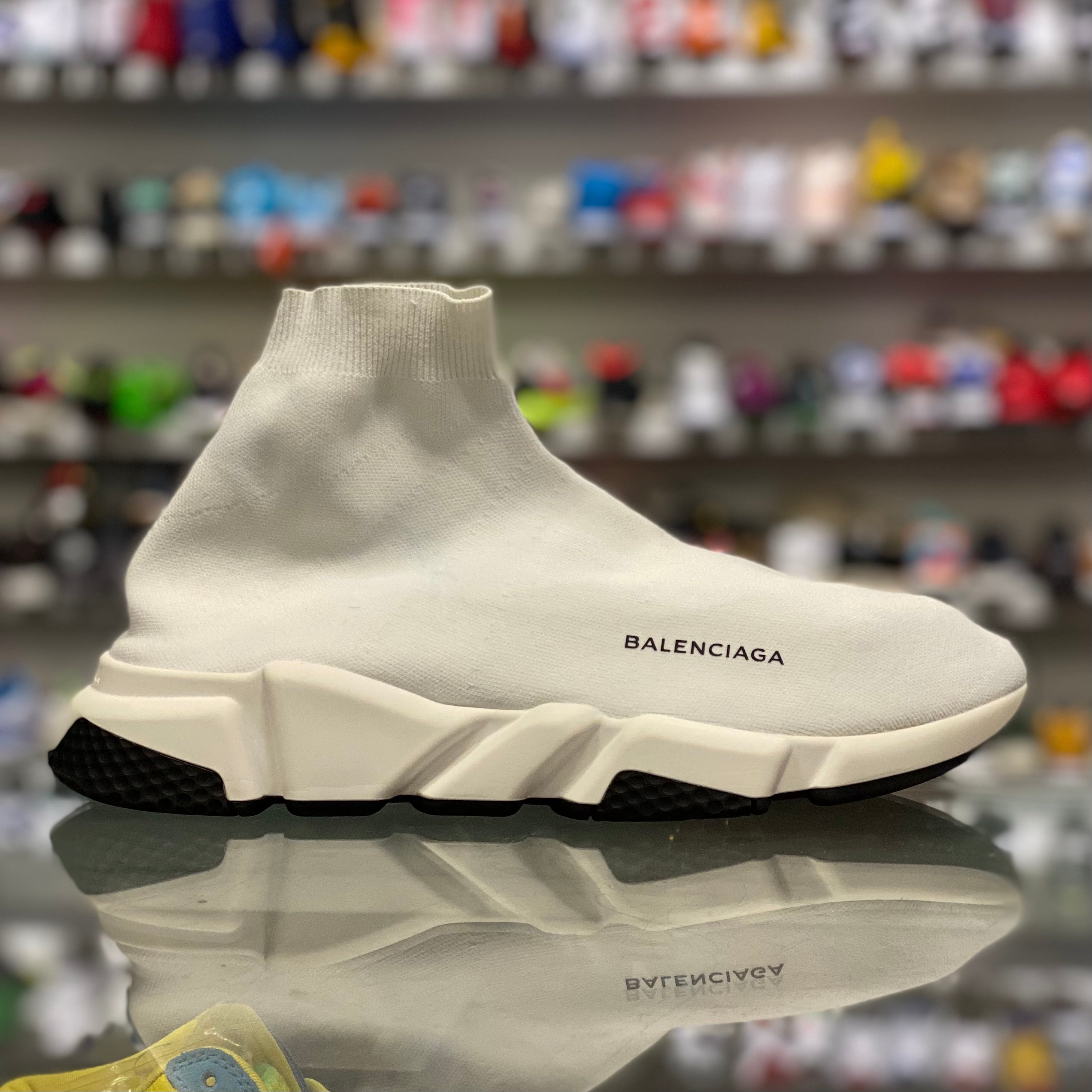 BALENCIAGA SPEED TRAINER WHITE バレンシアガ スピードトレーナー ホワイト 26.5ｃｍ(バレンシアガ)｜売買されたオークション情報、yahooの商品情報をアーカイブ公開  - オークファン ファッション