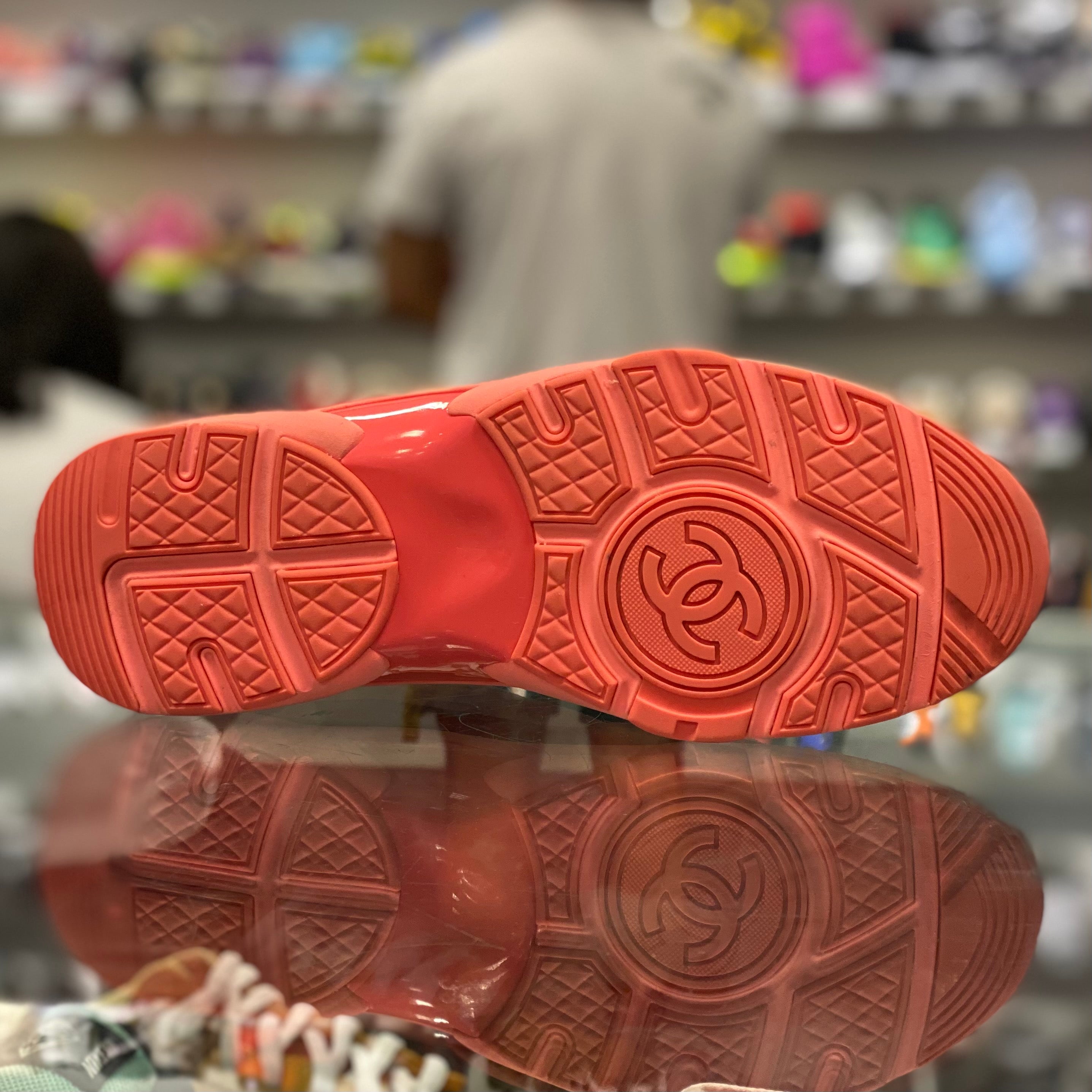 Chanel Low Trainer “Coral Red”