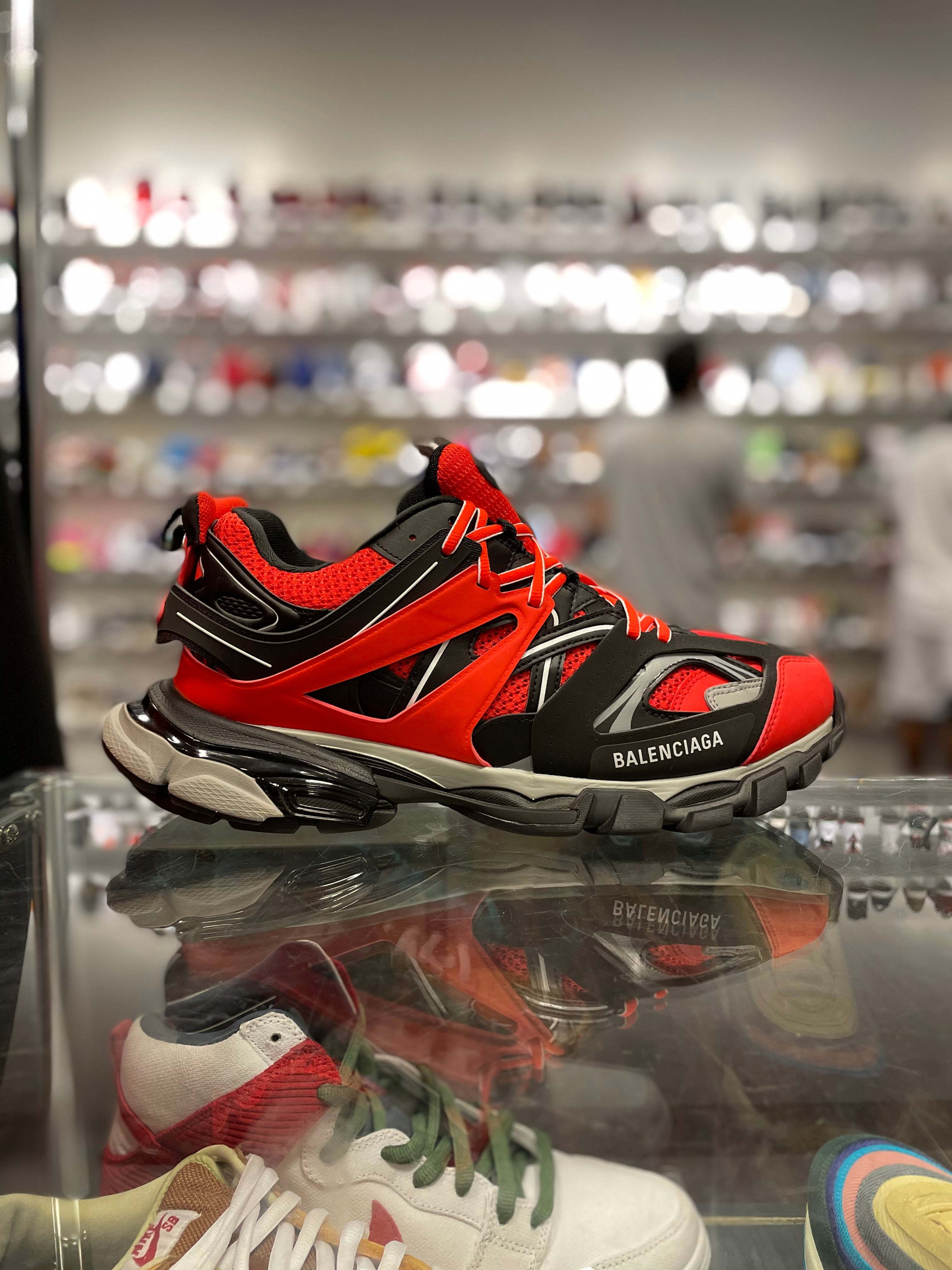 Balenciaga Track Runner Sneakers, Red, Size 37 = US