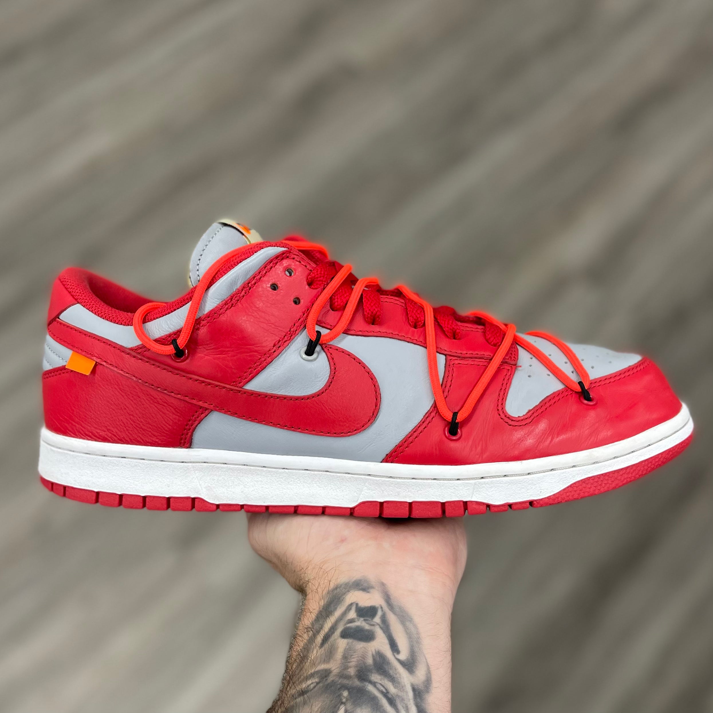 Nike Dunk Low Off White University Red