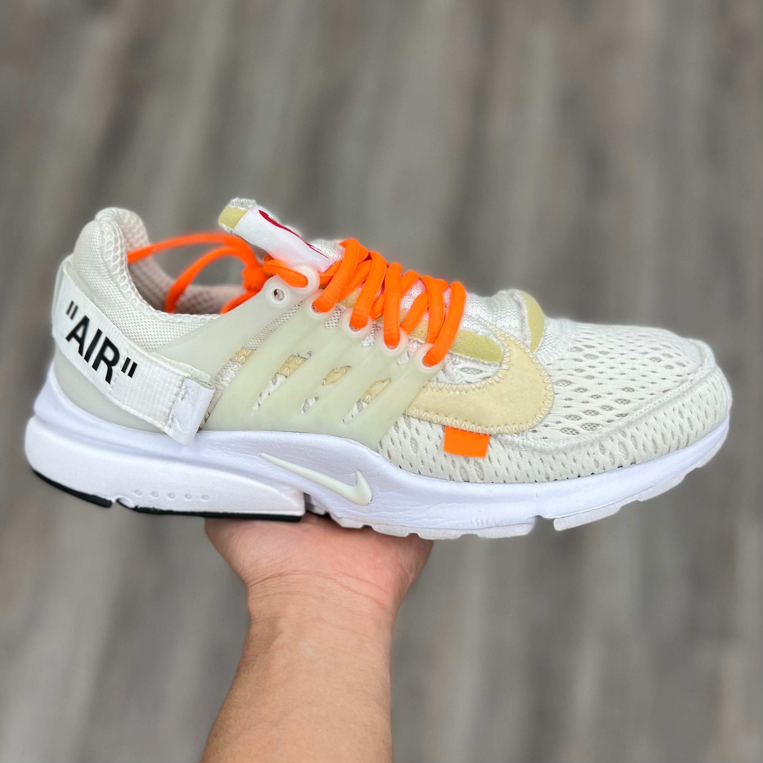 Nike presto off white grey hotsell