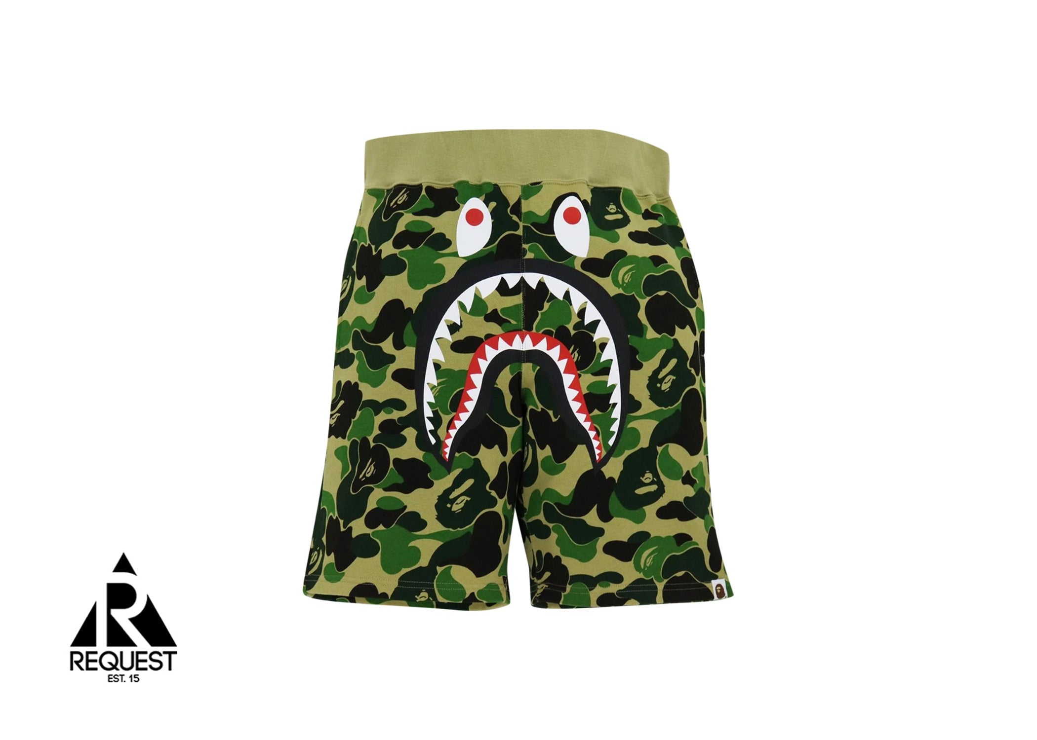 A Bathing Ape Big ABC Camo Shark Sweat Shorts “Camo”