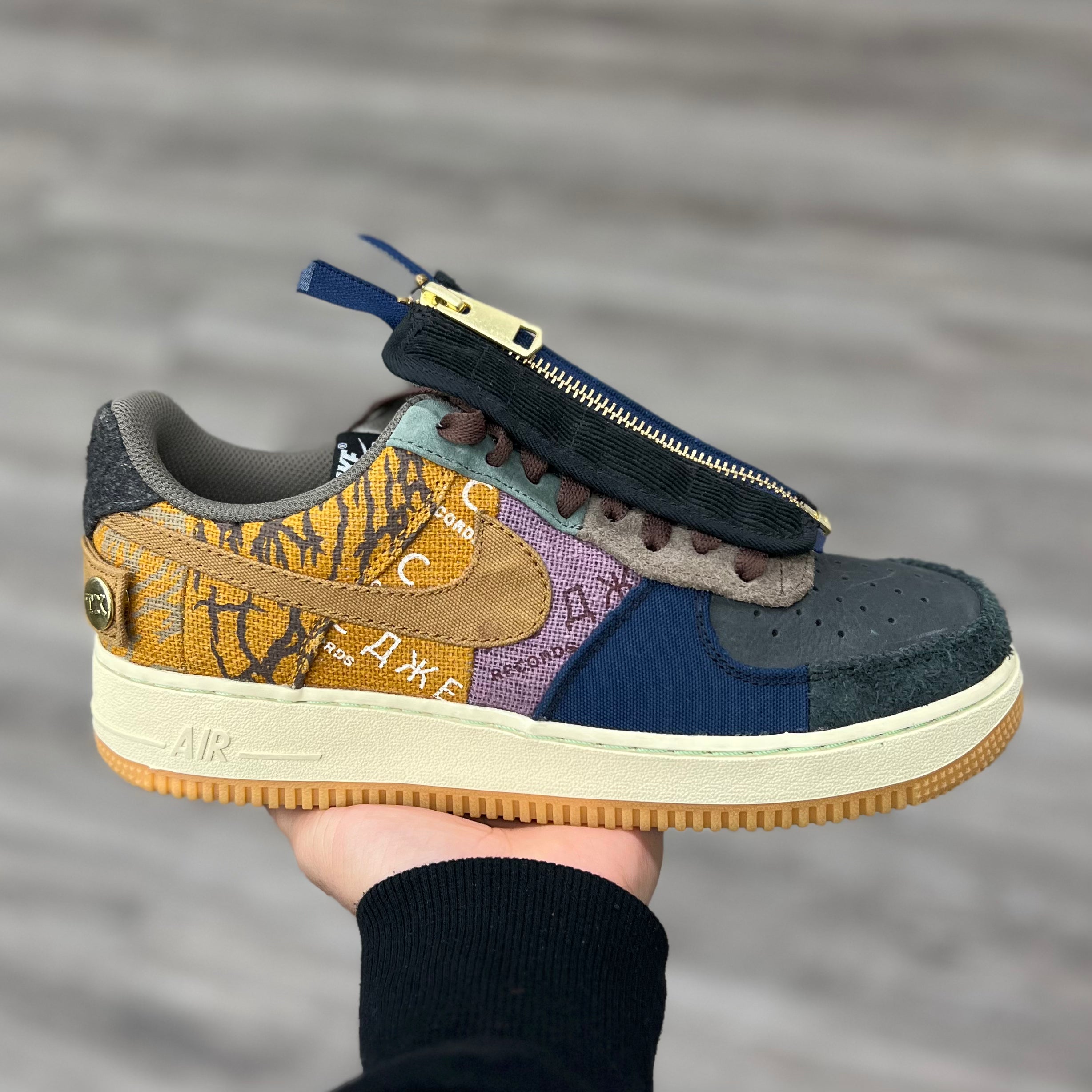 Nike air force top 1 low cactus jack