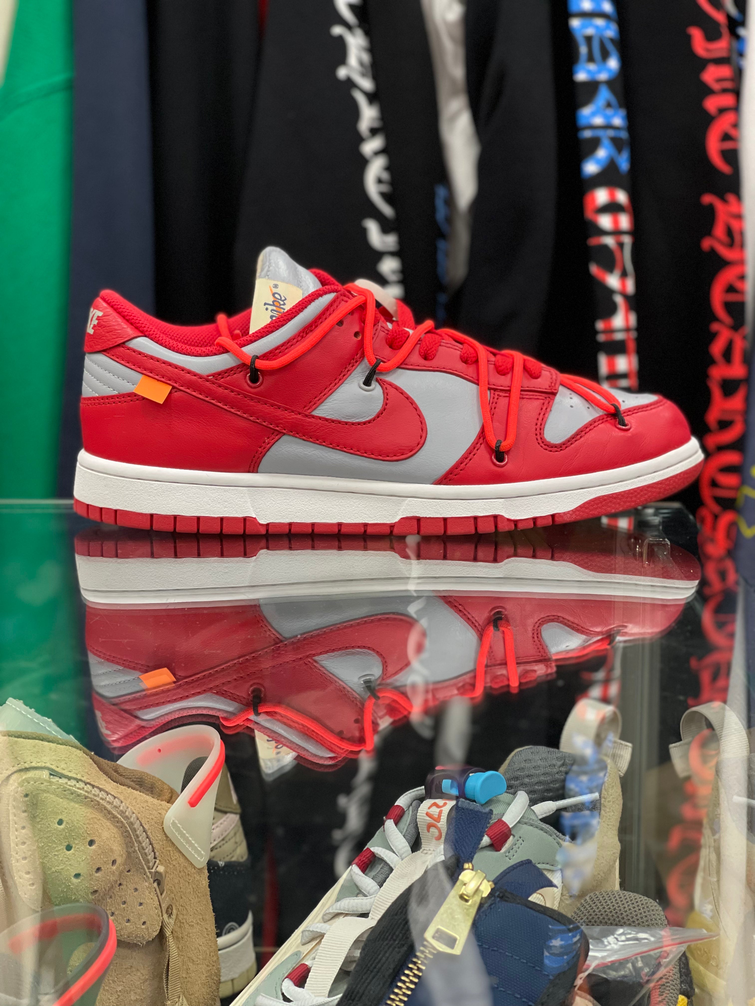Off white nike sales dunk low red