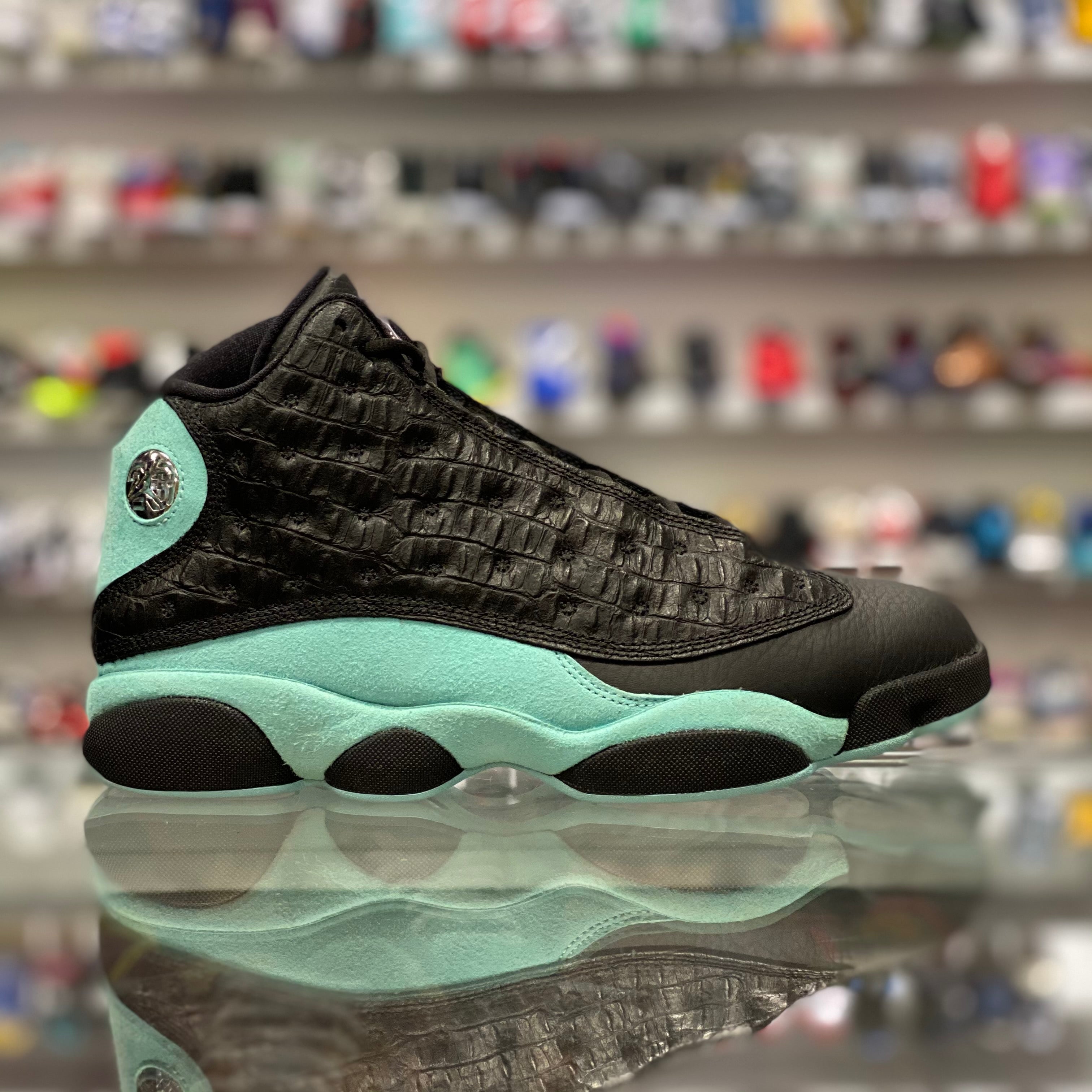 Air jordan 13 clearance retro black and green