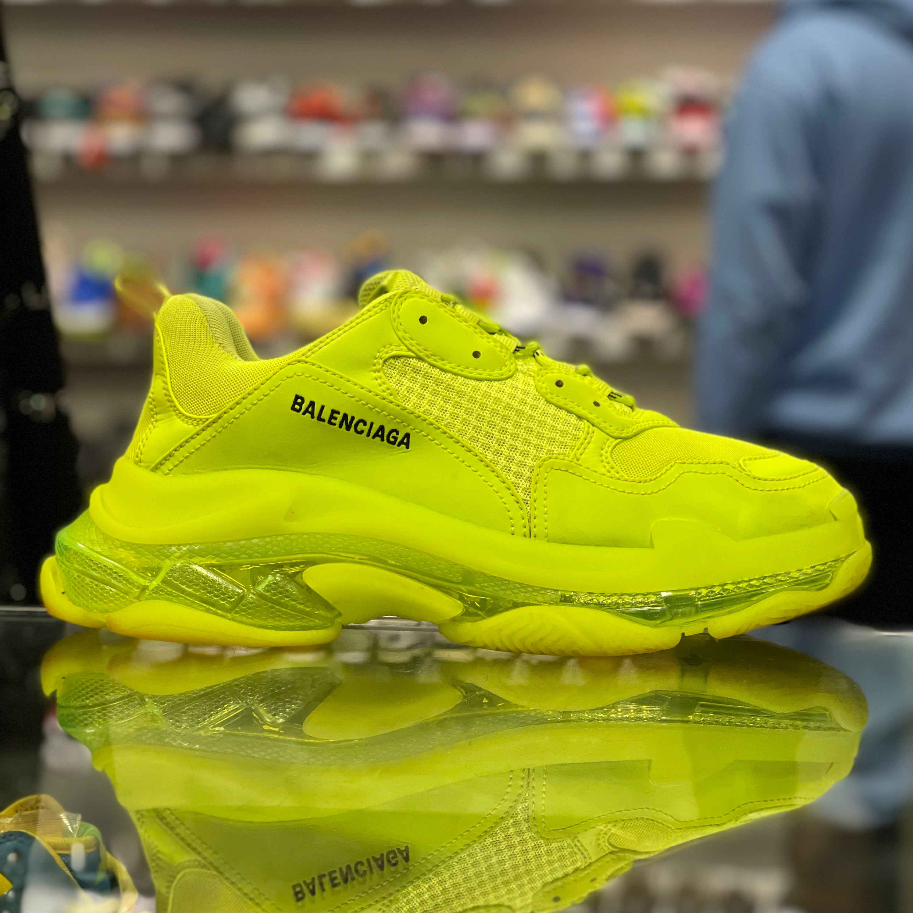 Balenciaga triple s fluo yellow hotsell