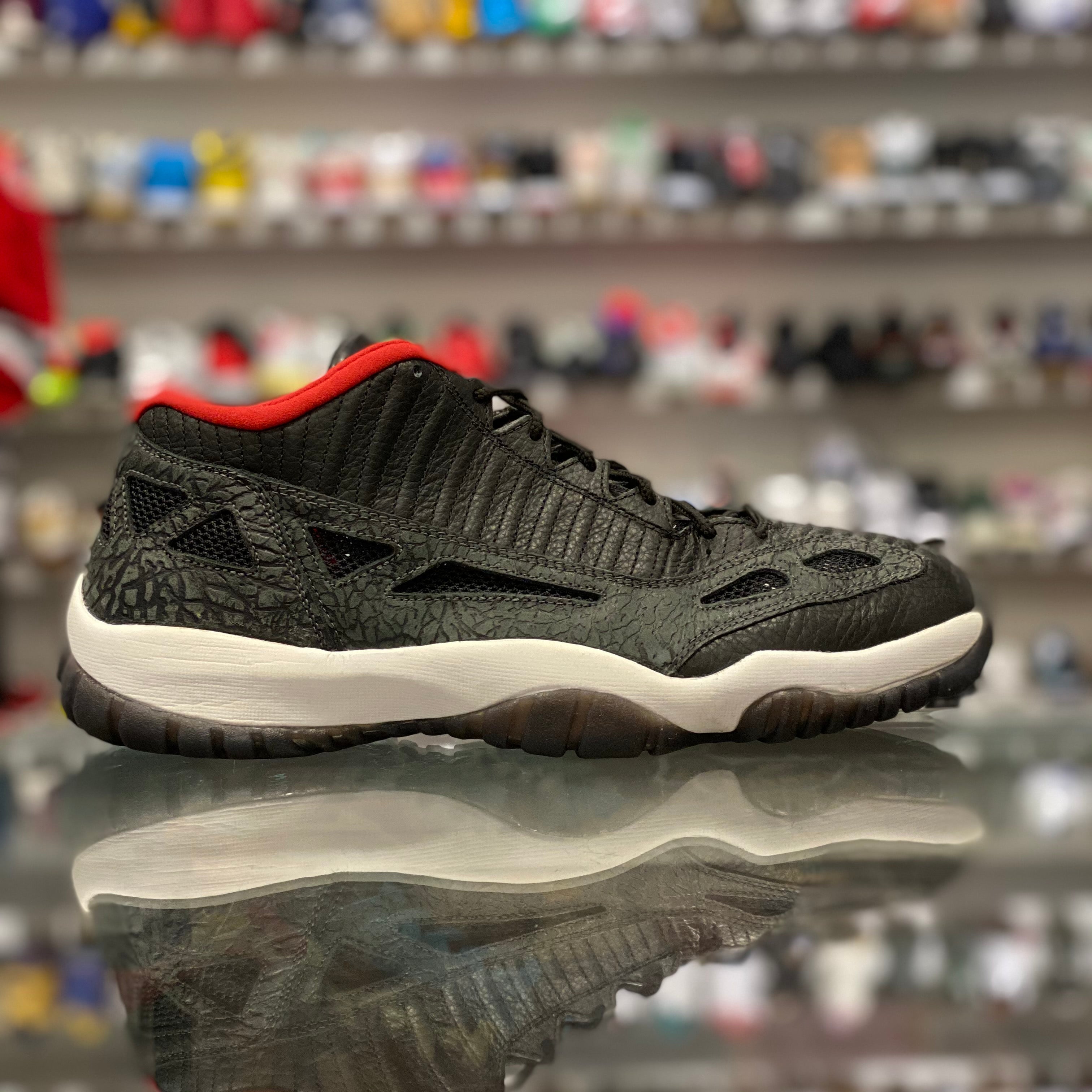 Air Jordan 11 Retro Low IE “Black Varsity Red”