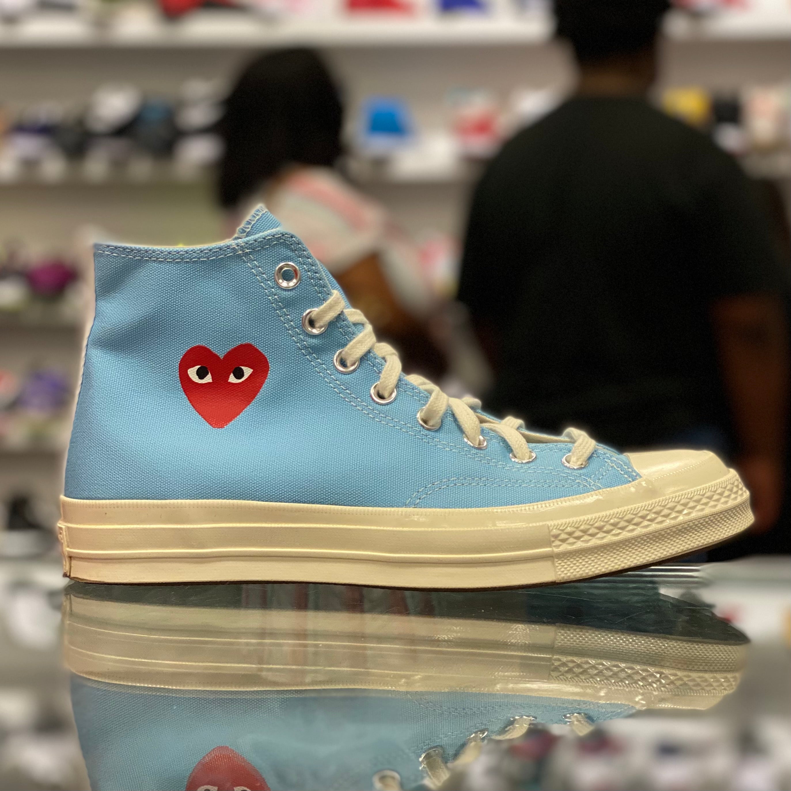 Converse CDG High “Bright Blue”