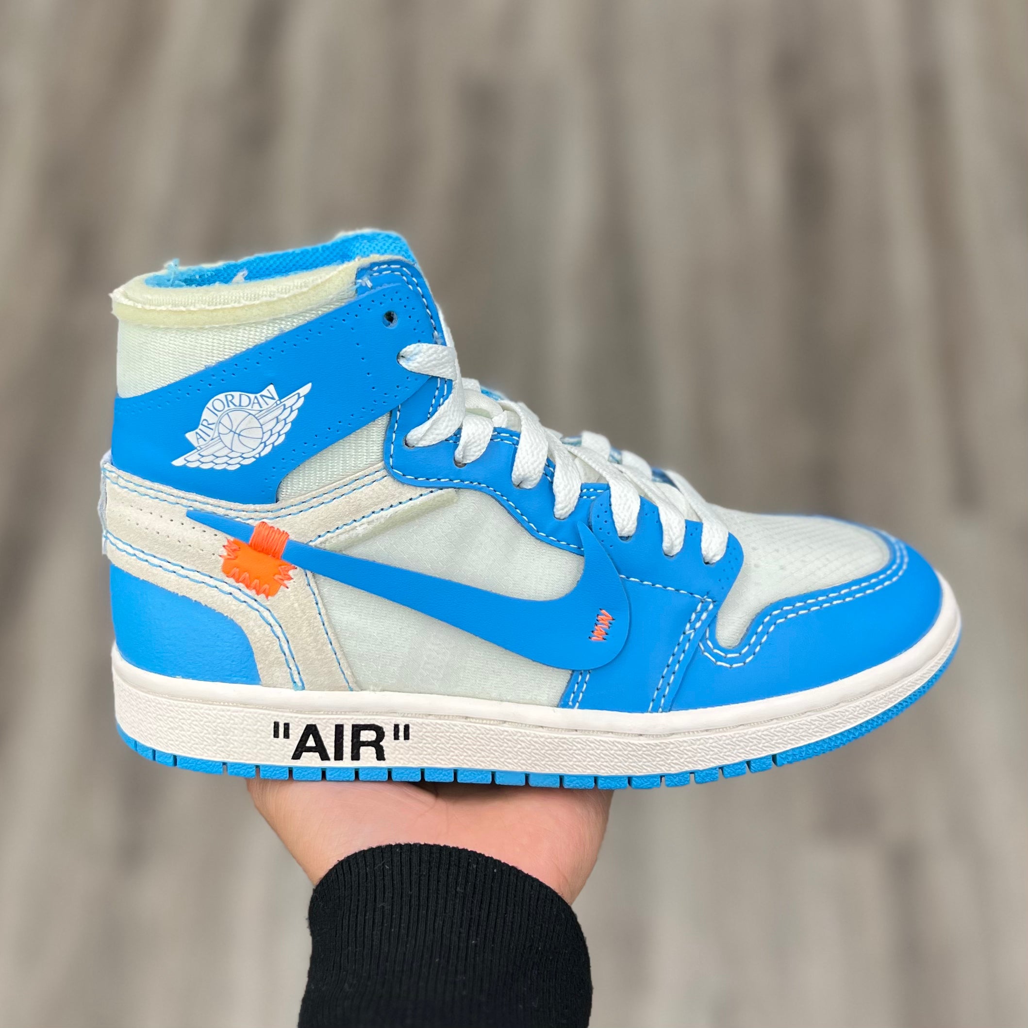 Blue jordans off white online