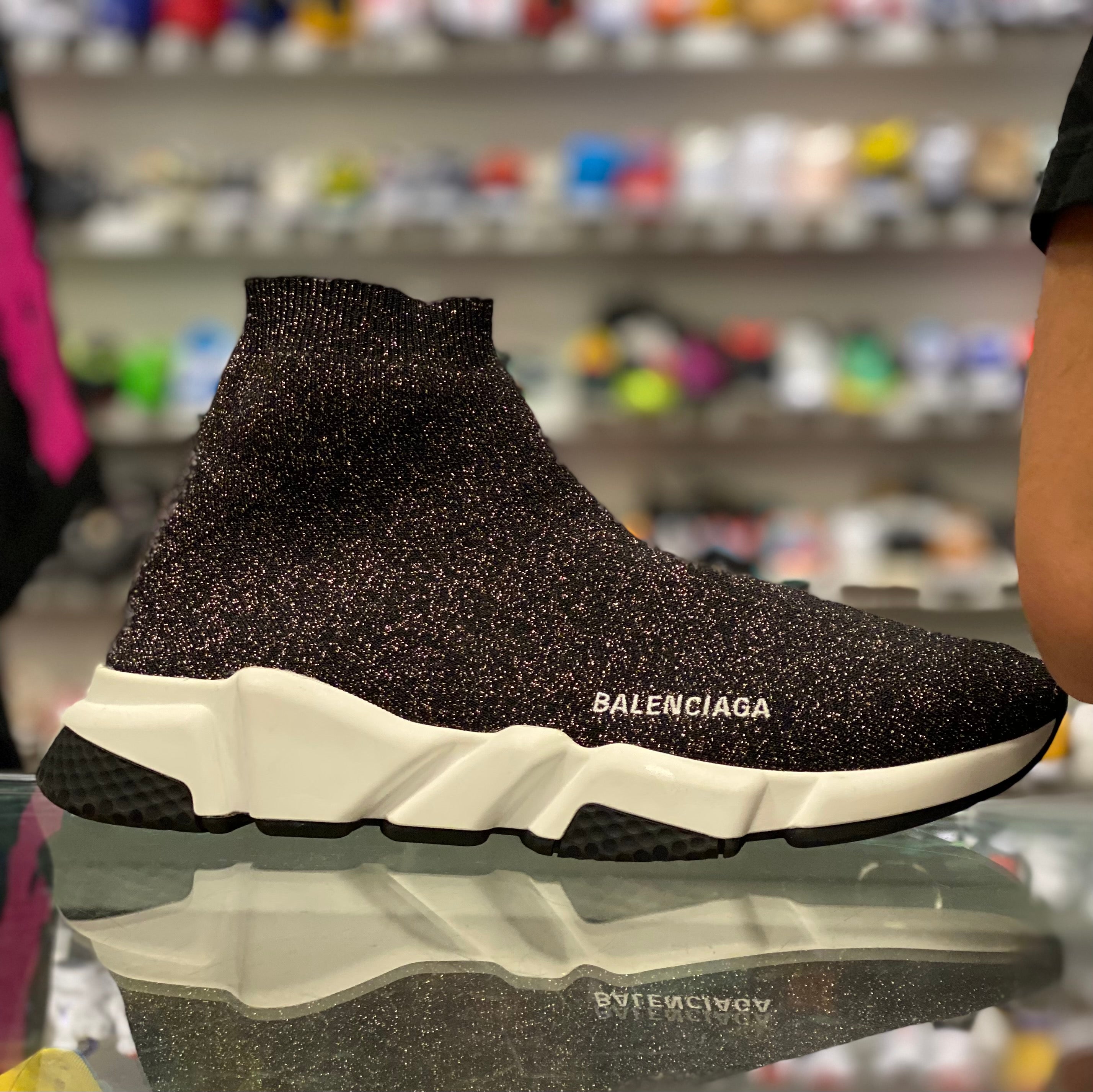 Balenciaga Speed Trainer “Gold Glitter”