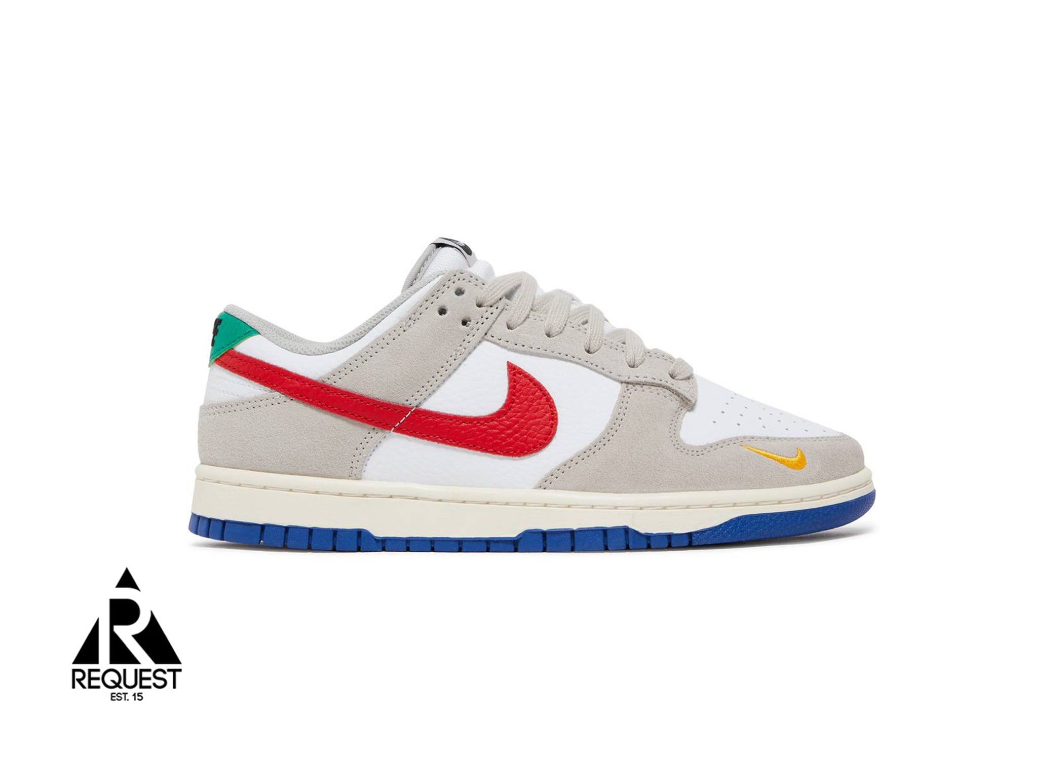 Nike Dunk Low “Light Iron Ore Red Blue”