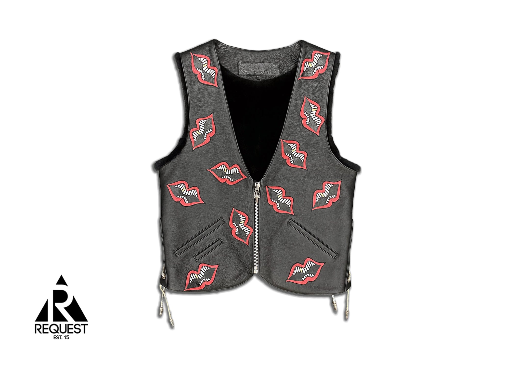 Chrome Hearts Matty Boy Chomper Mink Leather Vest 