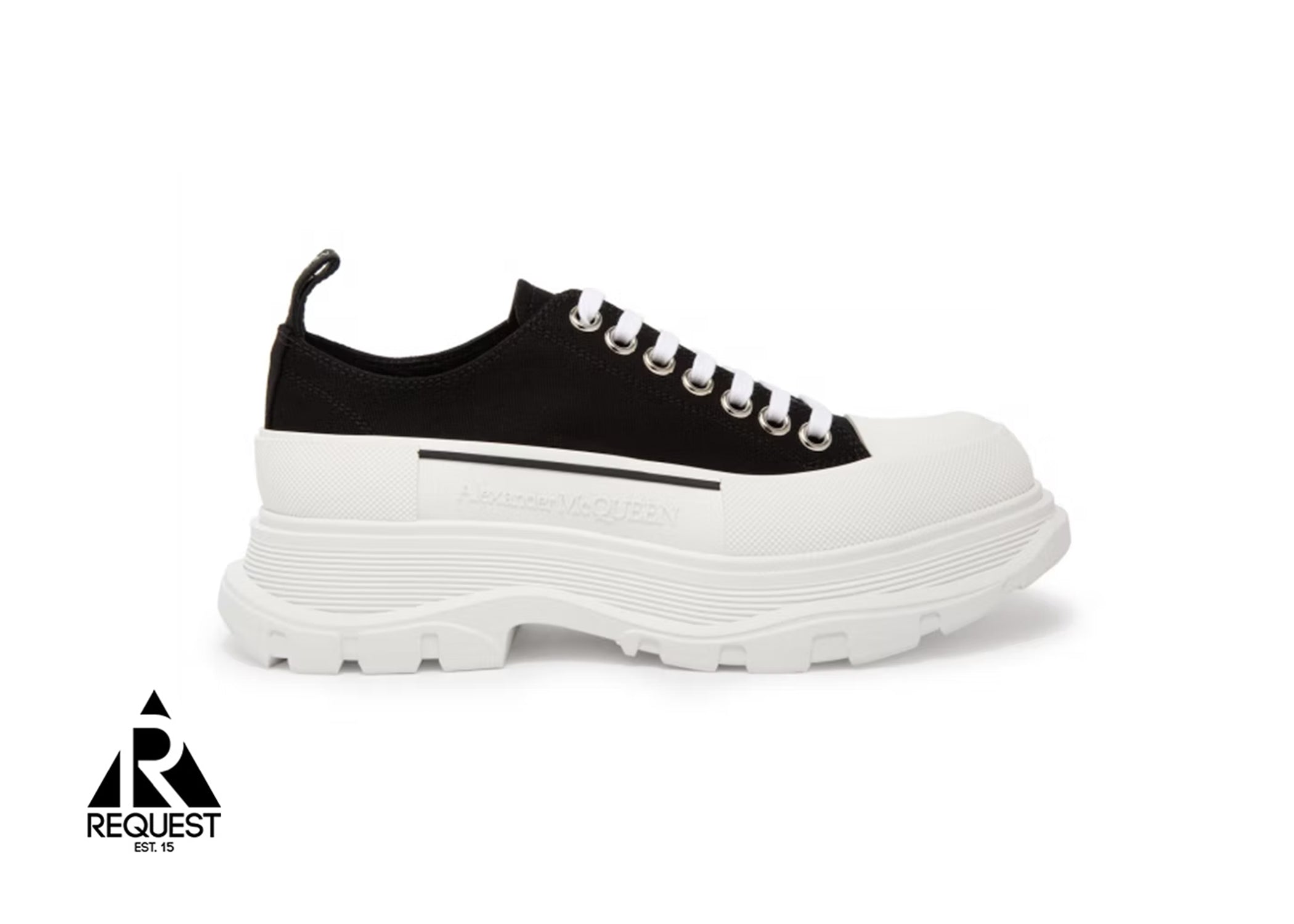 Alexander McQueen Tread Slick Low Lace Up " Black White"