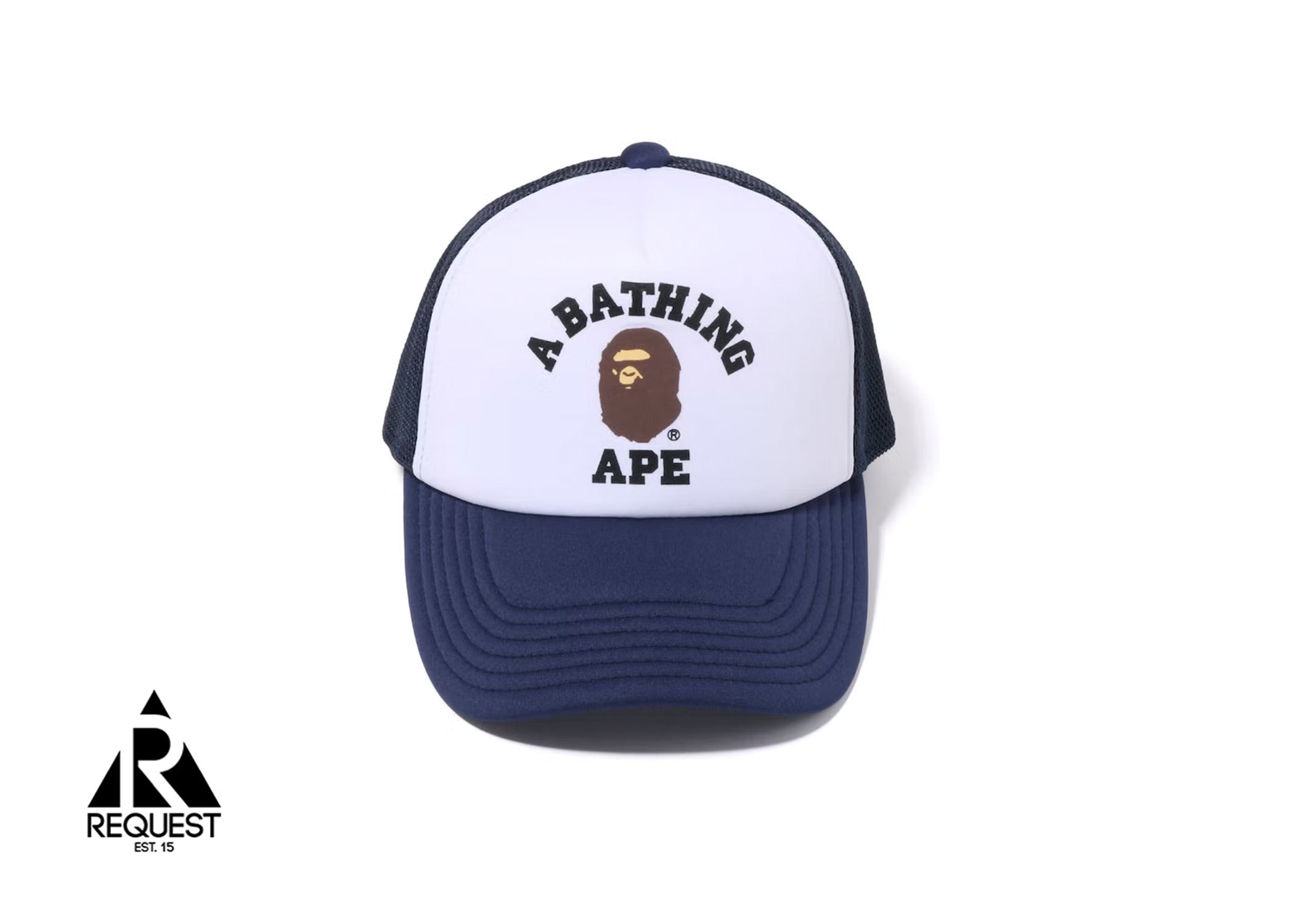 A Bathing Ape Bape Trucker Hat "Navy"
