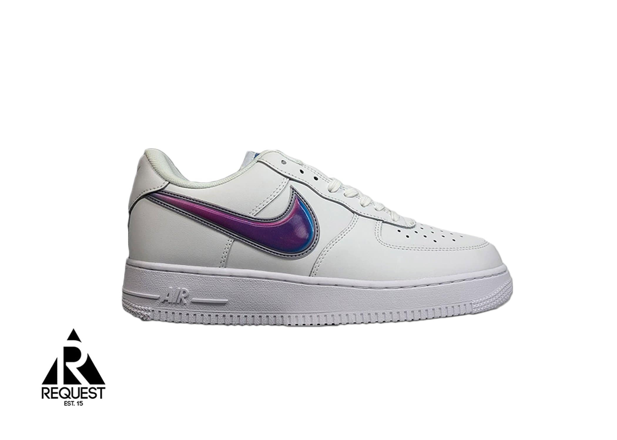 Nike Air Force 1 “White With Purple Swoosh”