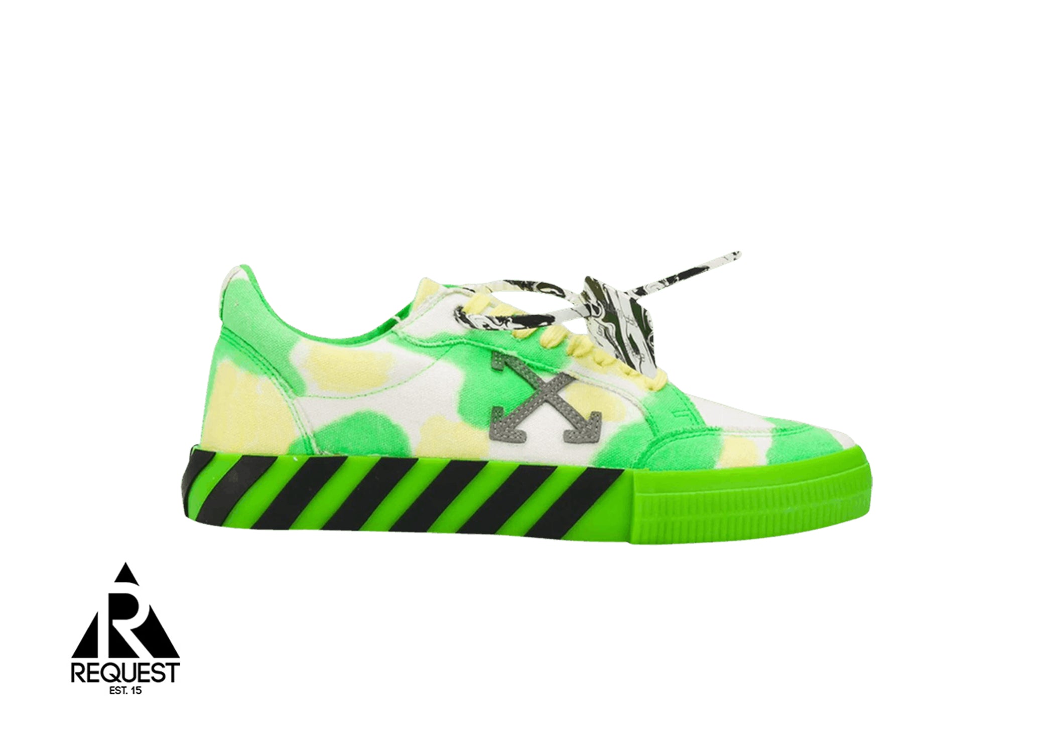 Off White Vulcanized Low “Green Yellow Tie Dye”