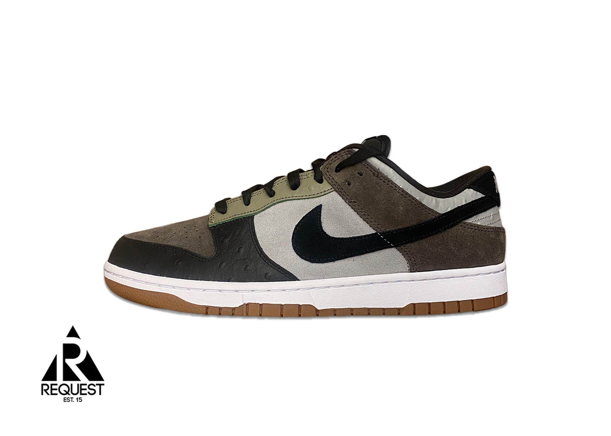 Nike ID Dunk Low "Reverse Suede Ostrich"