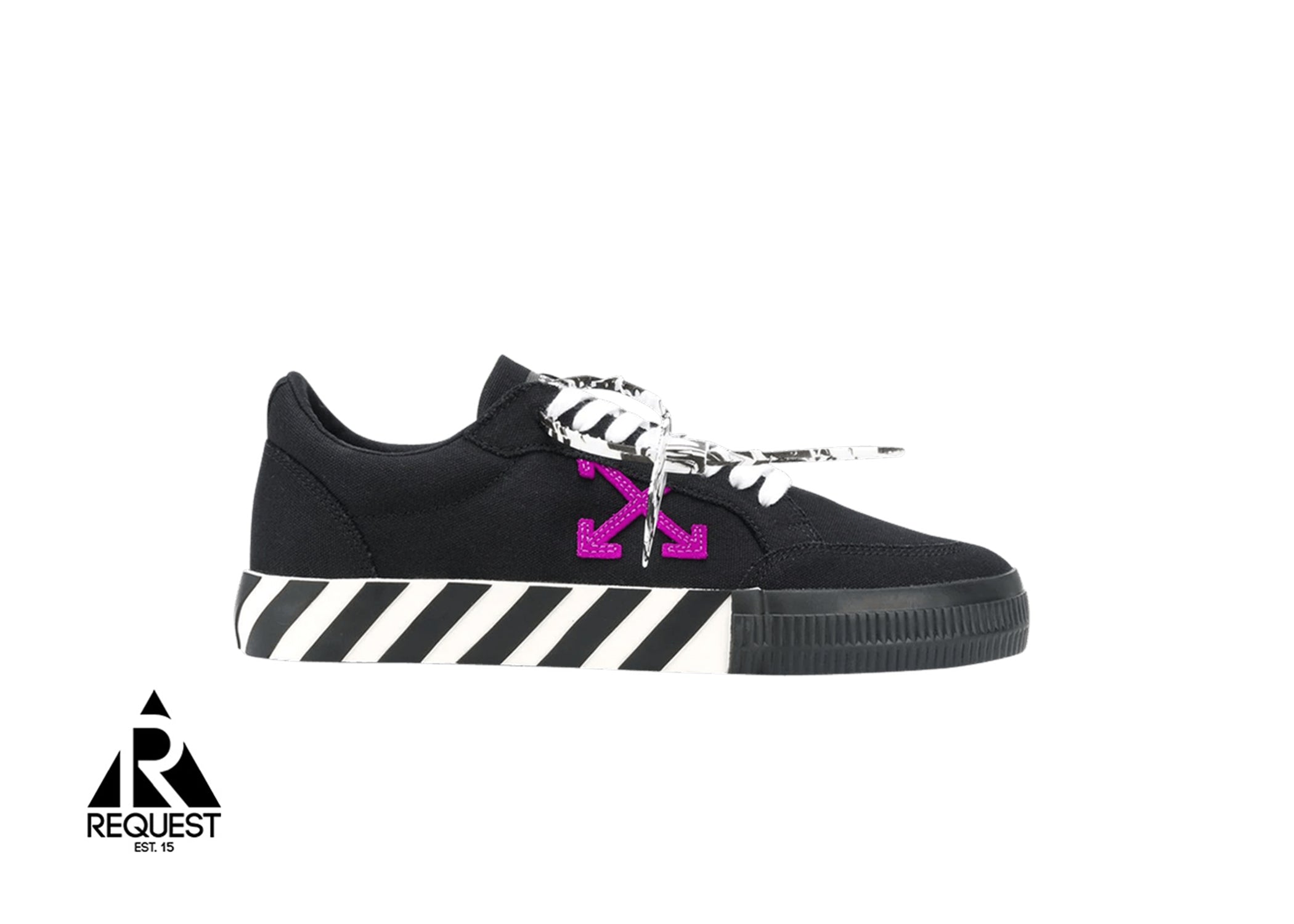 Off White Vulcanized Low “Black & Purple”